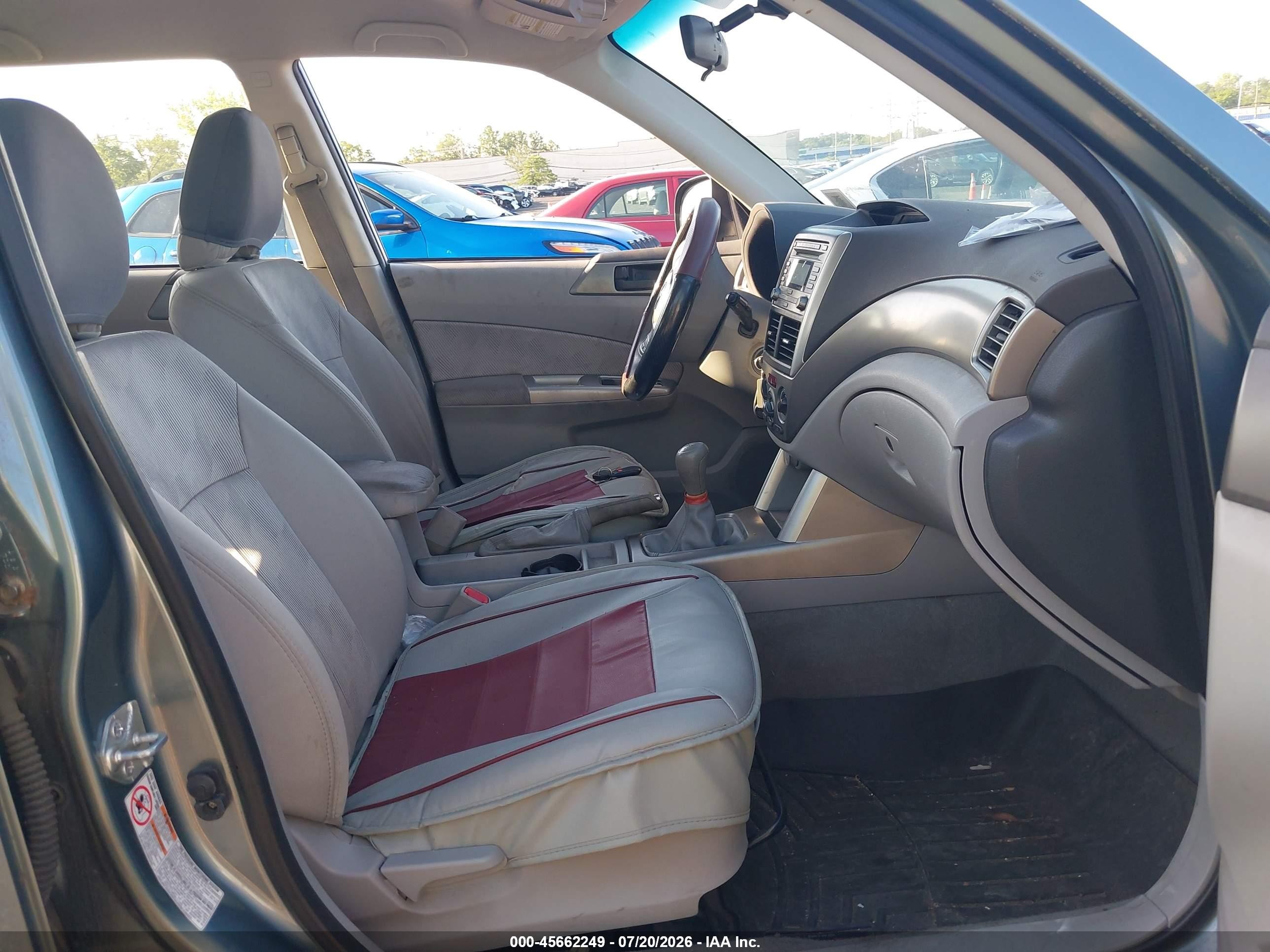 2009 Subaru Forester 2.5x Light Blue vin: JF2SH61619G714975