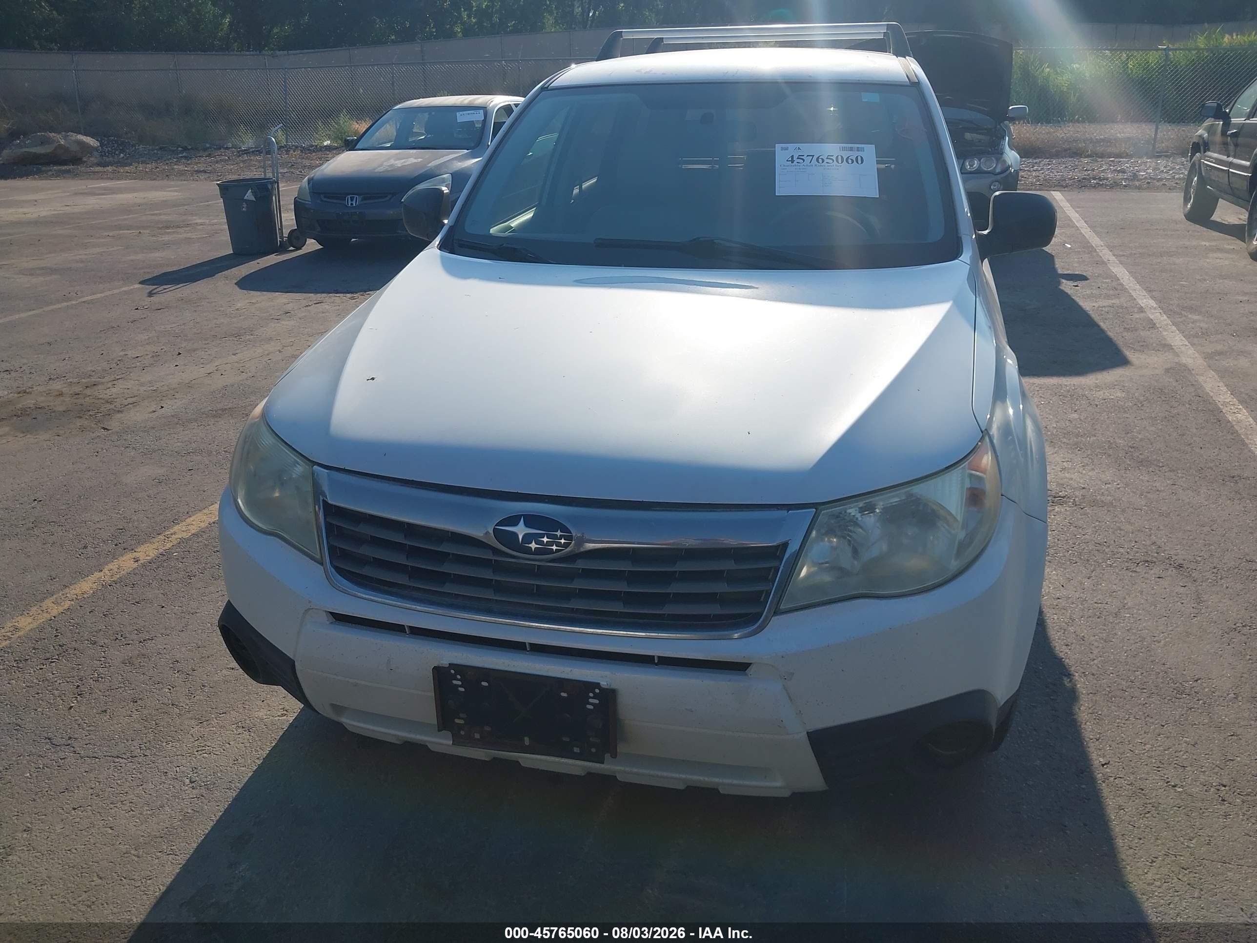 2009 Subaru Forester 2.5x White vin: JF2SH61619H790464