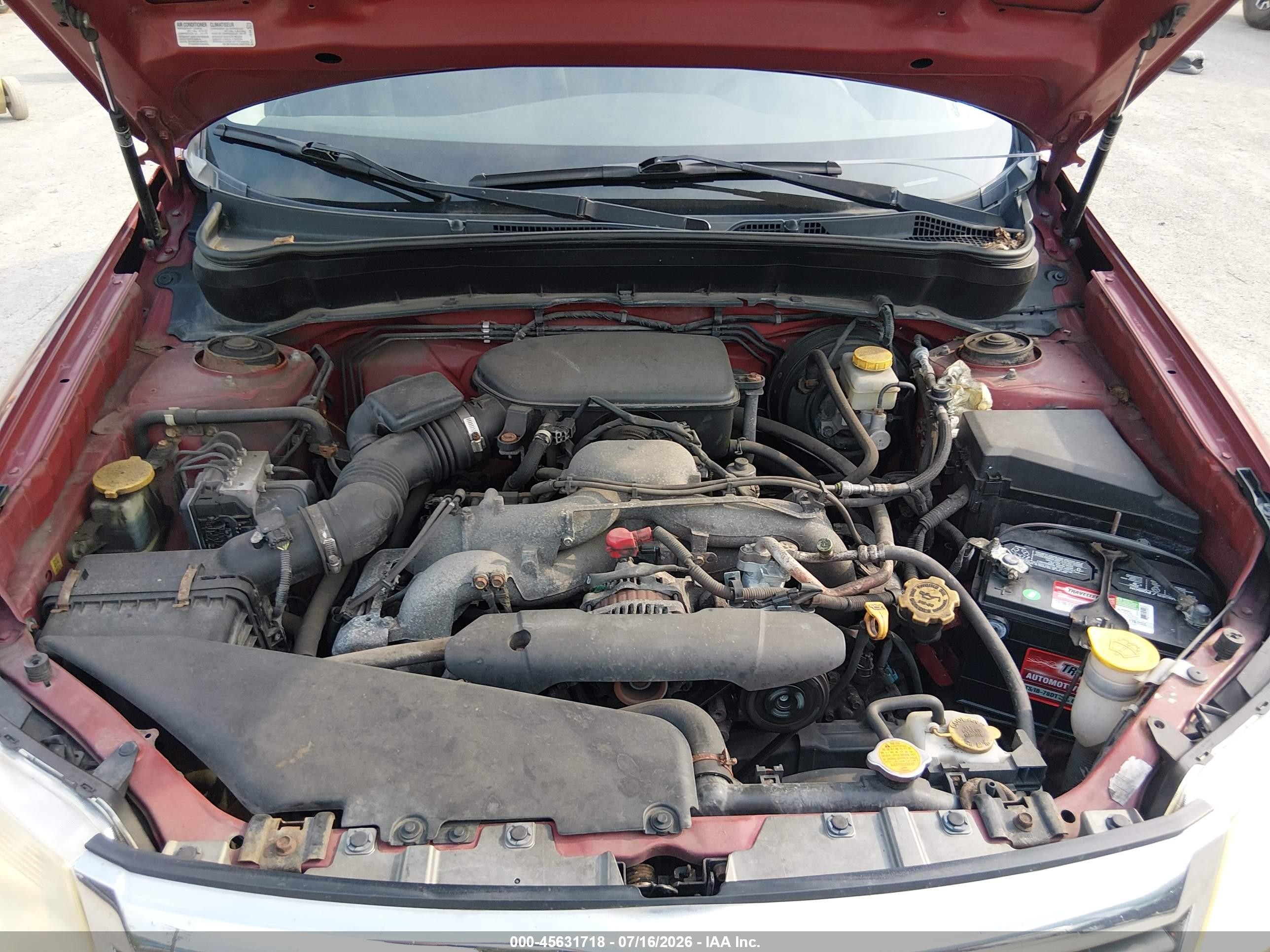 2009 Subaru Forester 2.5x Red vin: JF2SH61629H780462