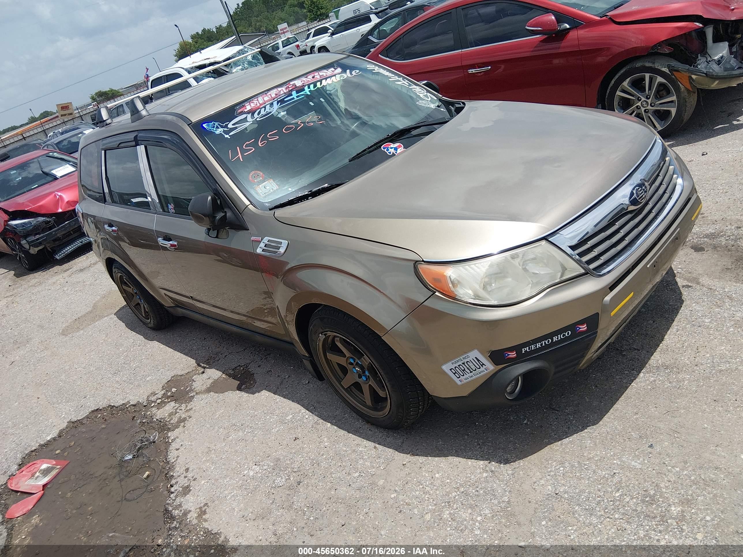 2009 Subaru Forester 2.5x Champagne vin: JF2SH61639G792089