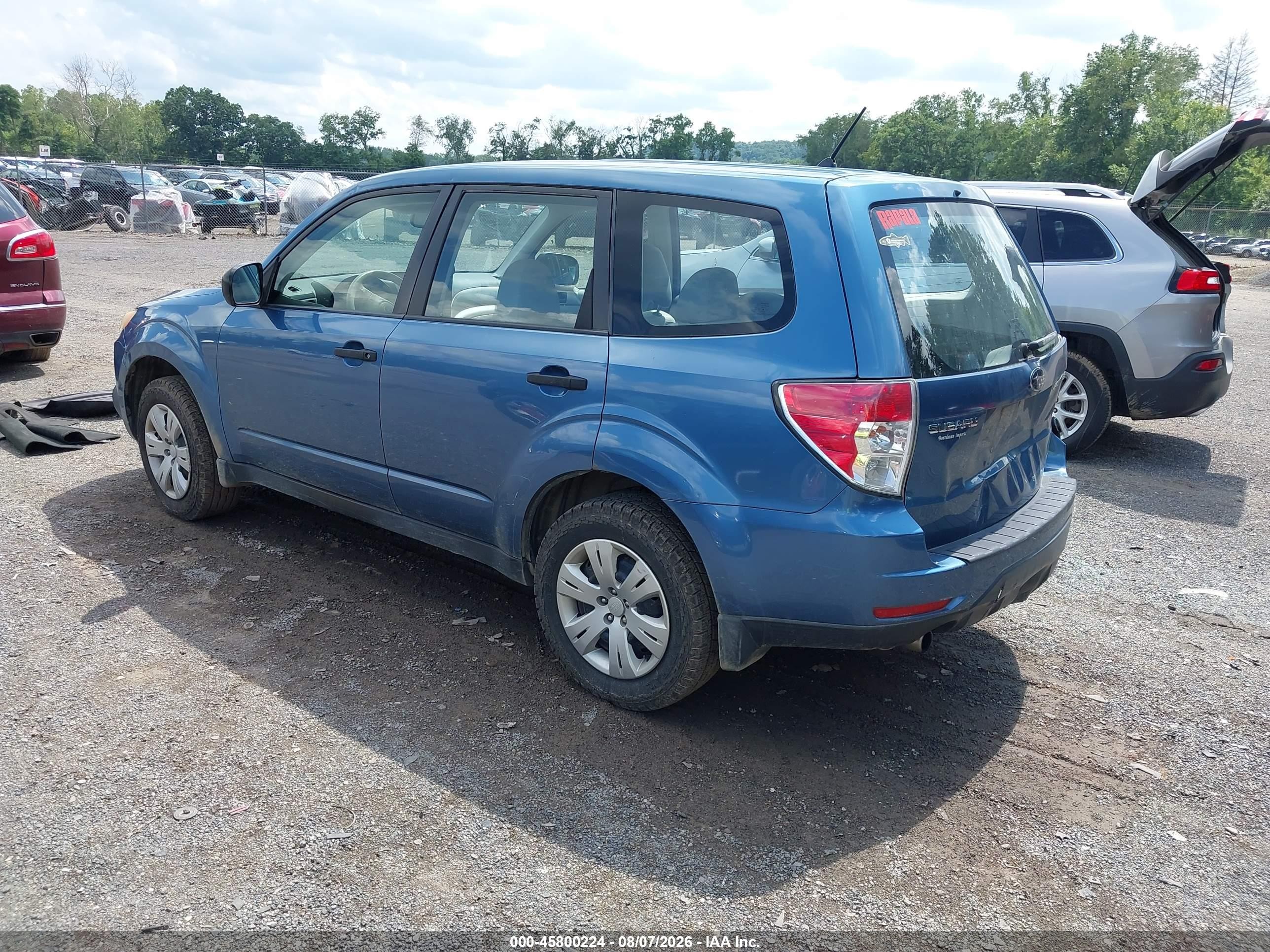 2009 Subaru Forester 2.5x Blue vin: JF2SH61639H765307