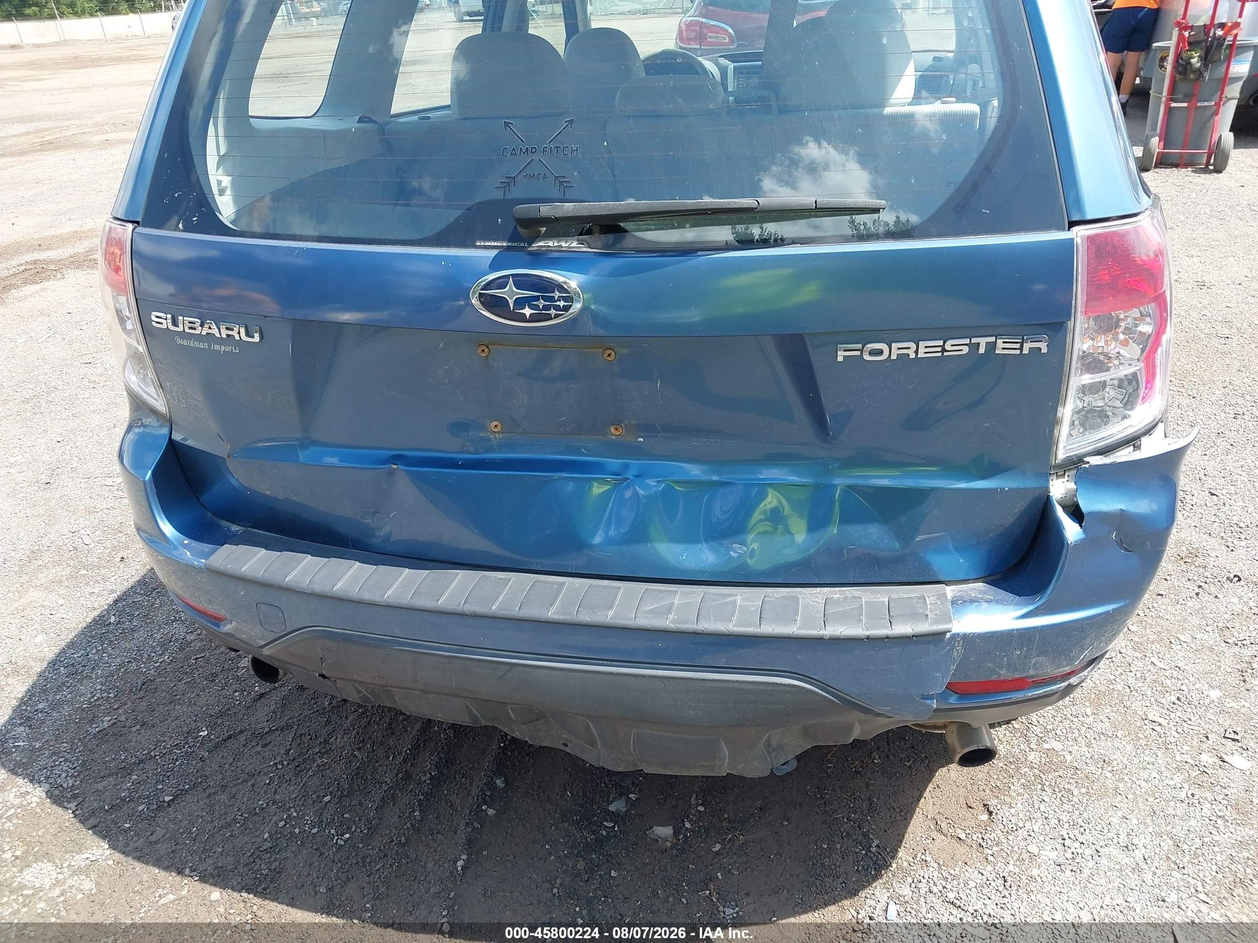 2009 Subaru Forester 2.5x Blue vin: JF2SH61639H765307