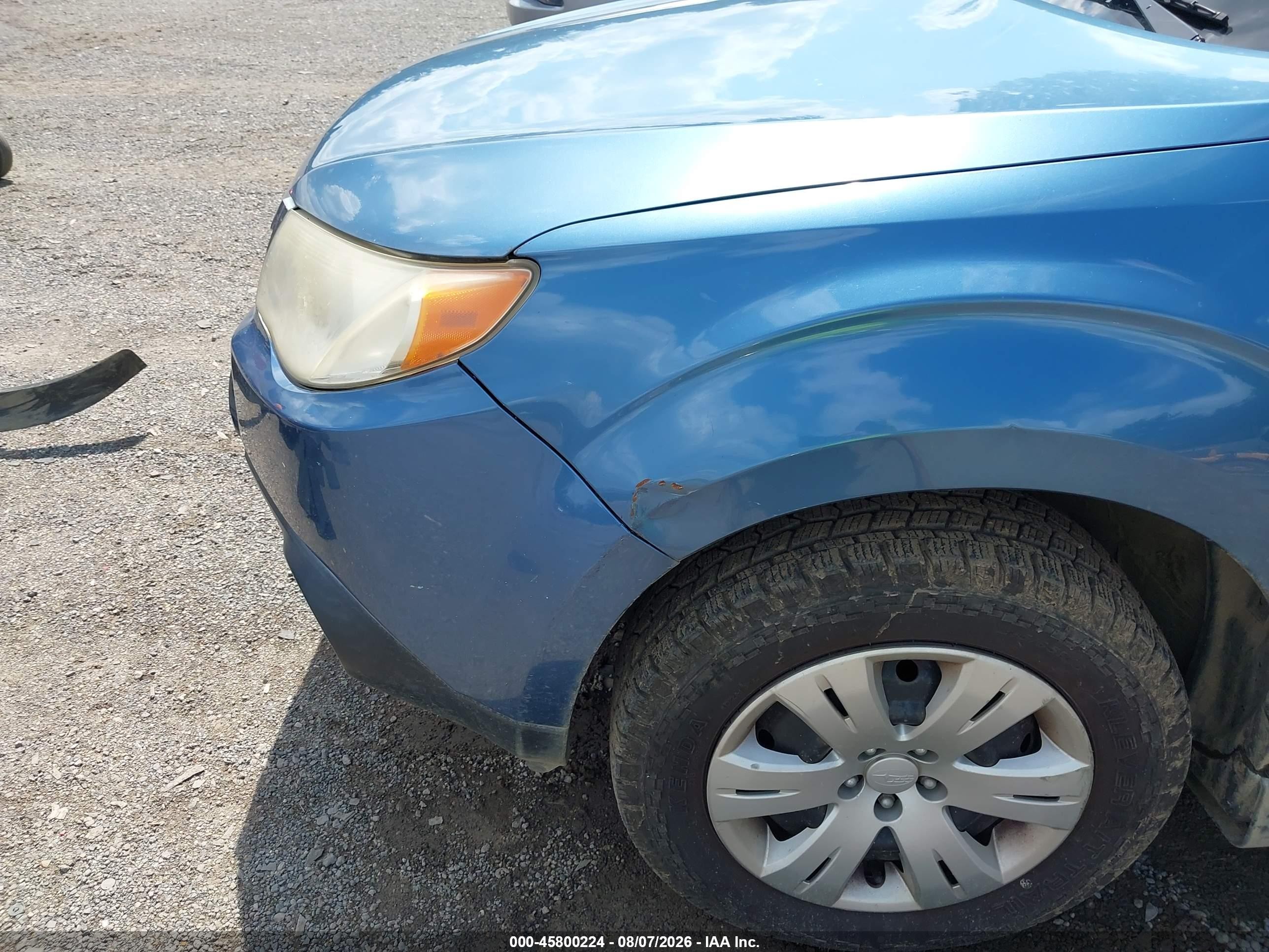 2009 Subaru Forester 2.5x Blue vin: JF2SH61639H765307