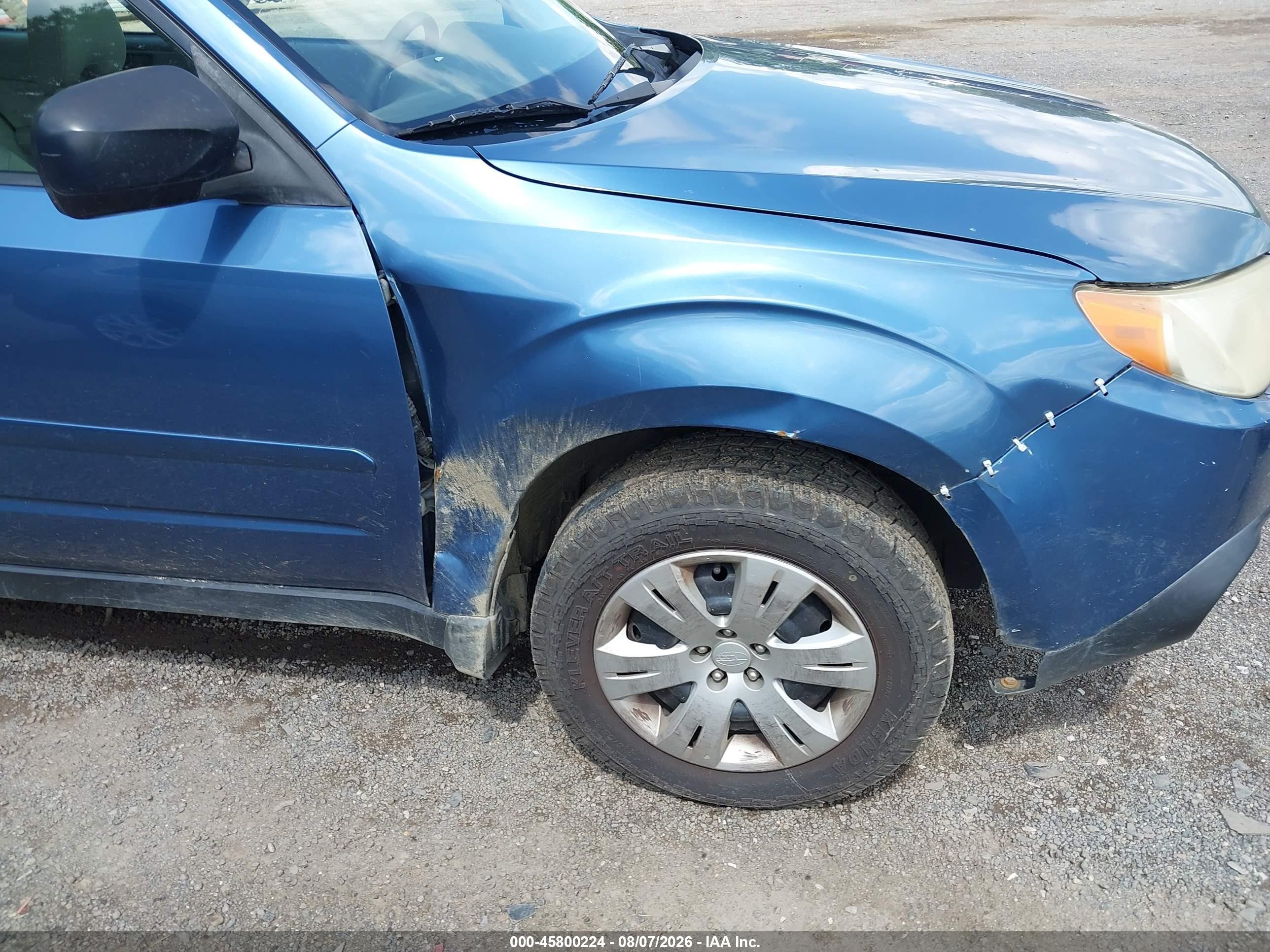 2009 Subaru Forester 2.5x Blue vin: JF2SH61639H765307