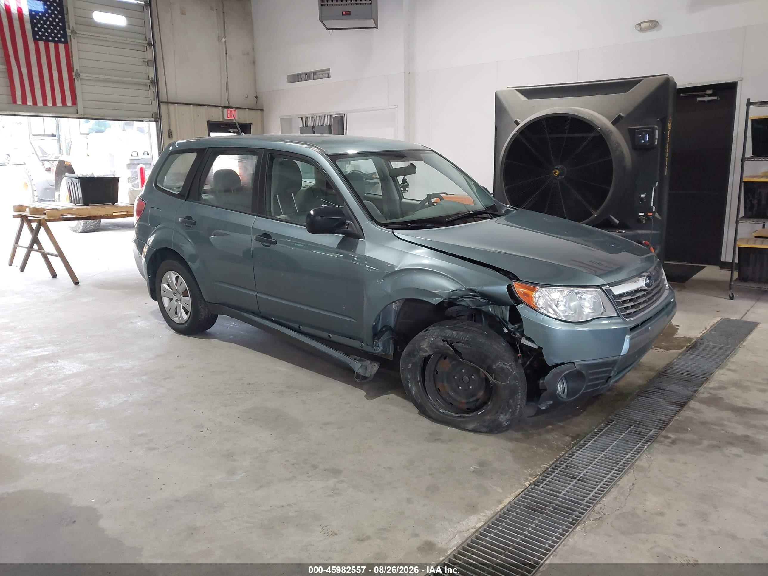 2009 Subaru Forester 2.5x Green vin: JF2SH61649H727505
