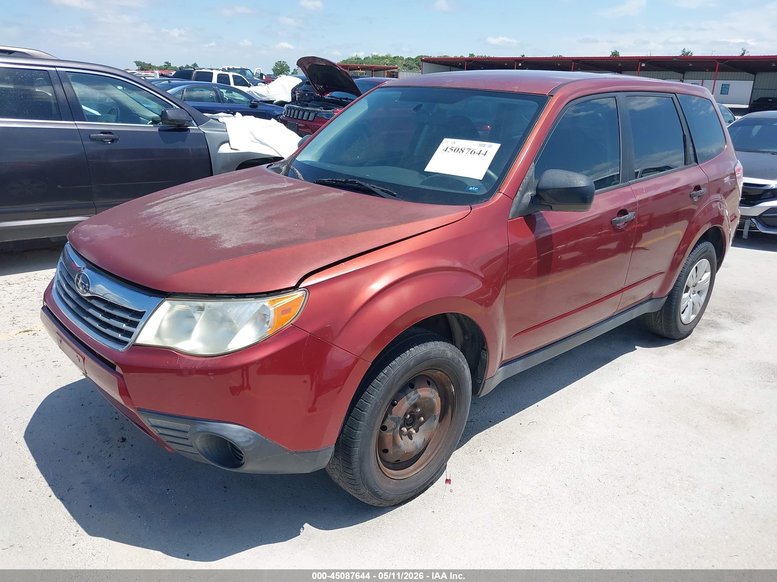 2009 Subaru Forester 2.5x Orange vin: JF2SH61659H728517