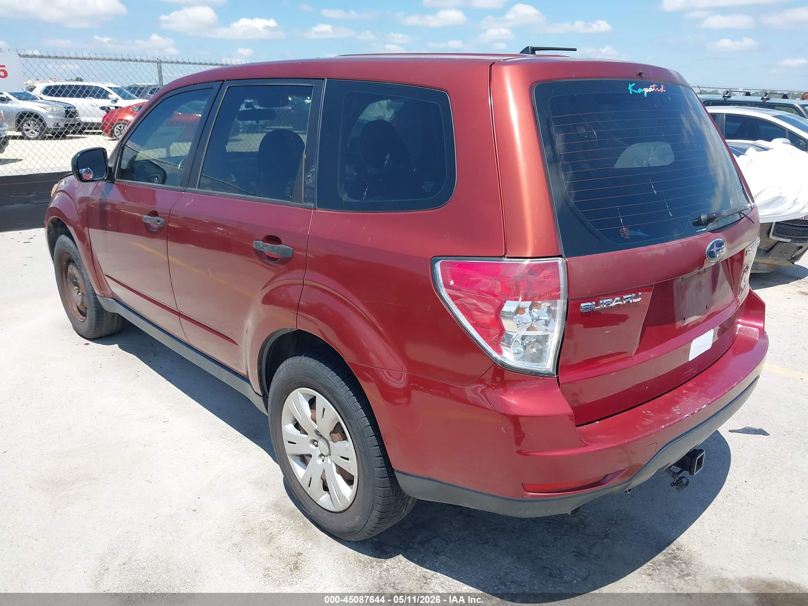 2009 Subaru Forester 2.5x Orange vin: JF2SH61659H728517