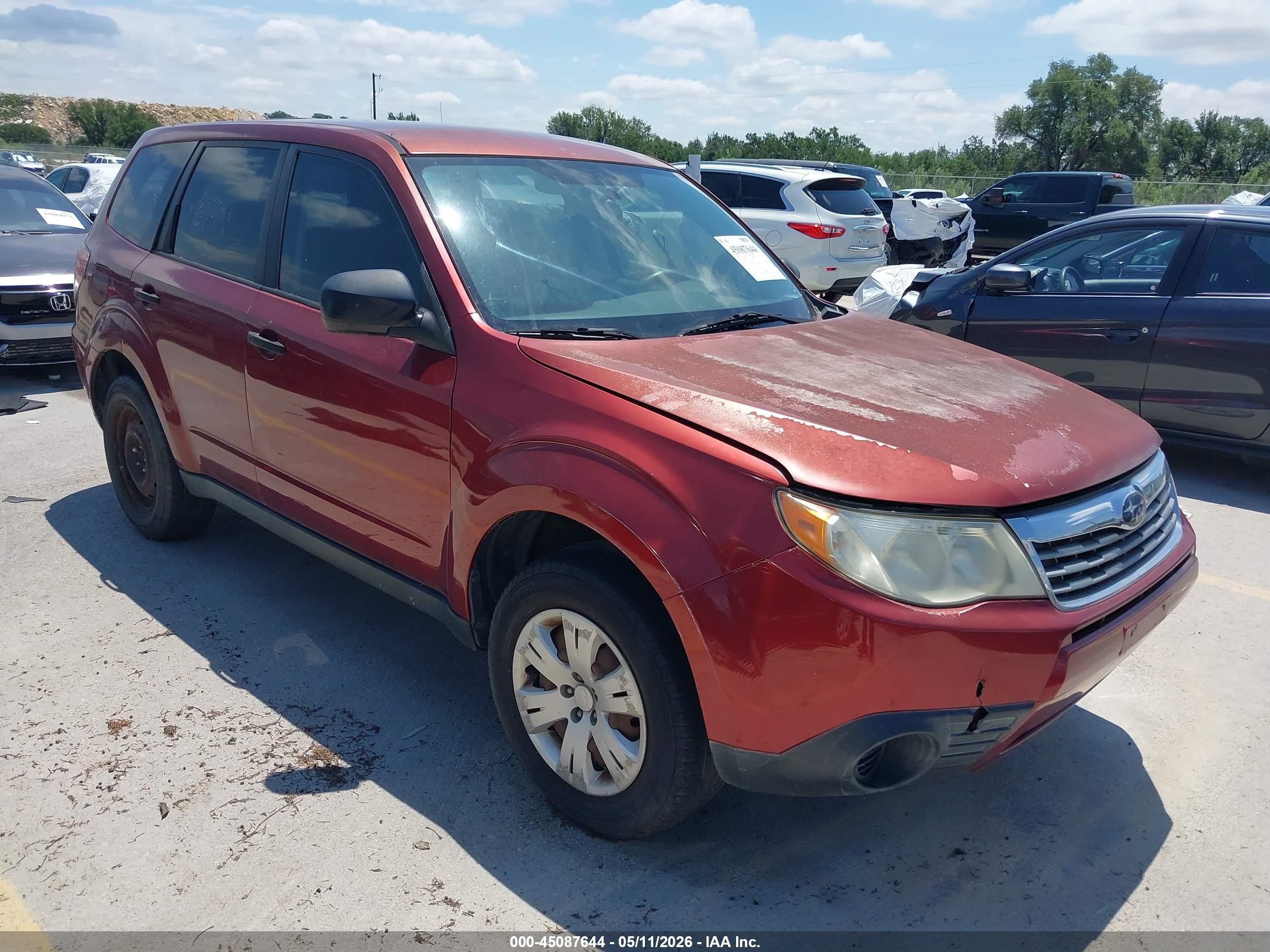 2009 Subaru Forester 2.5x Orange vin: JF2SH61659H728517