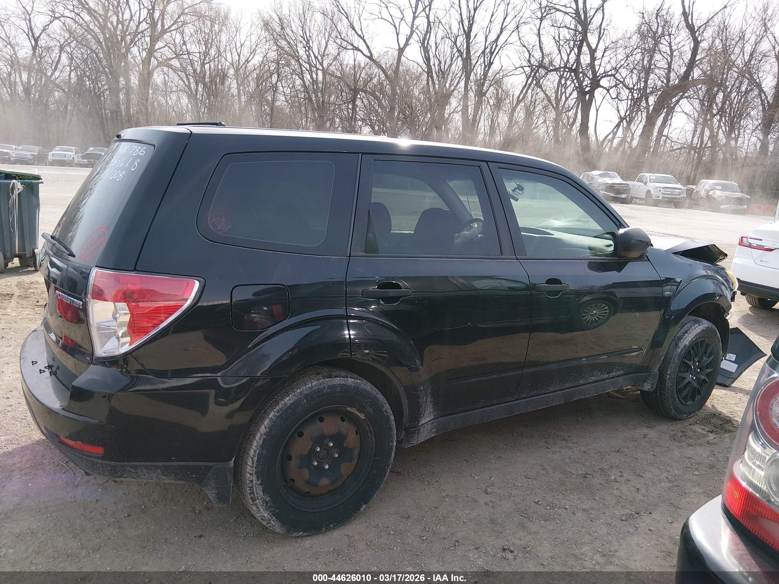 2009 Subaru Forester 2.5x Black vin: JF2SH61659H741008