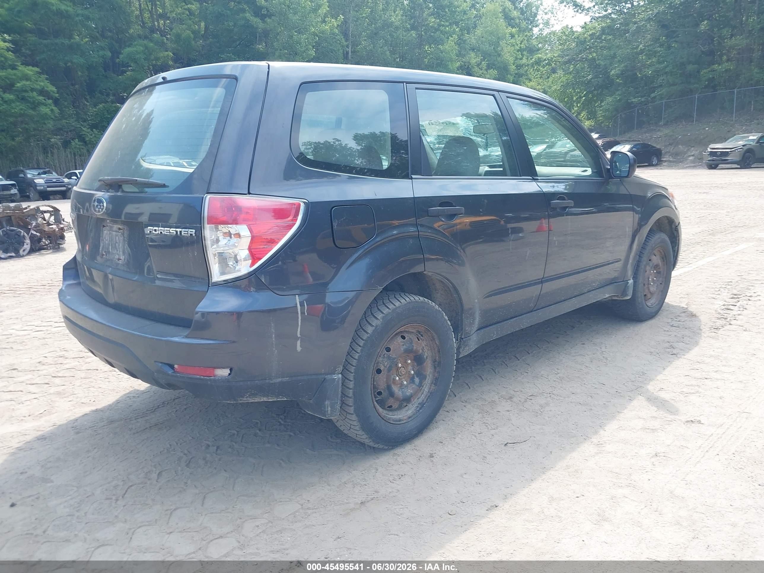 2009 Subaru Forester 2.5x Black vin: JF2SH61659H762554