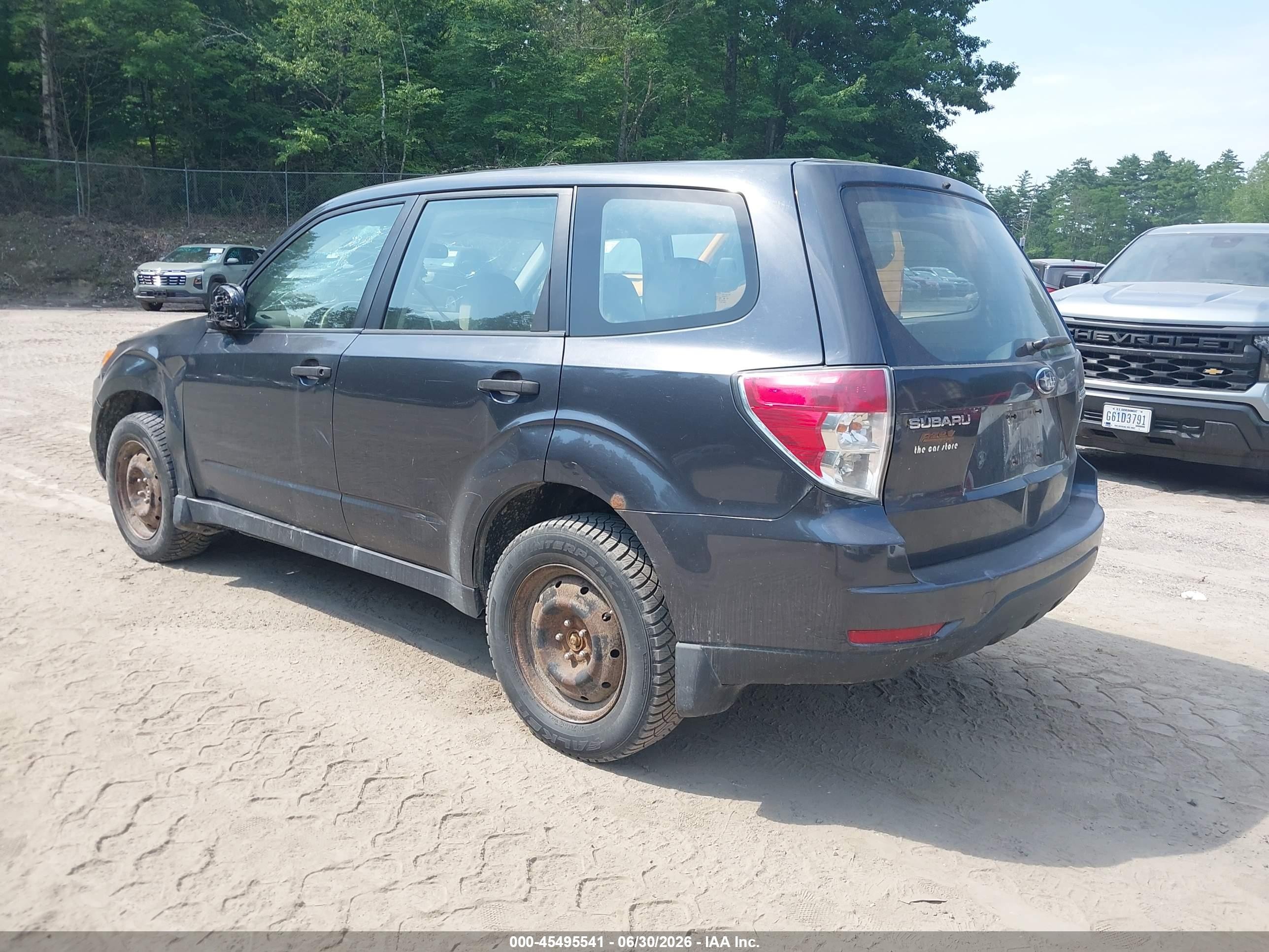 2009 Subaru Forester 2.5x Black vin: JF2SH61659H762554