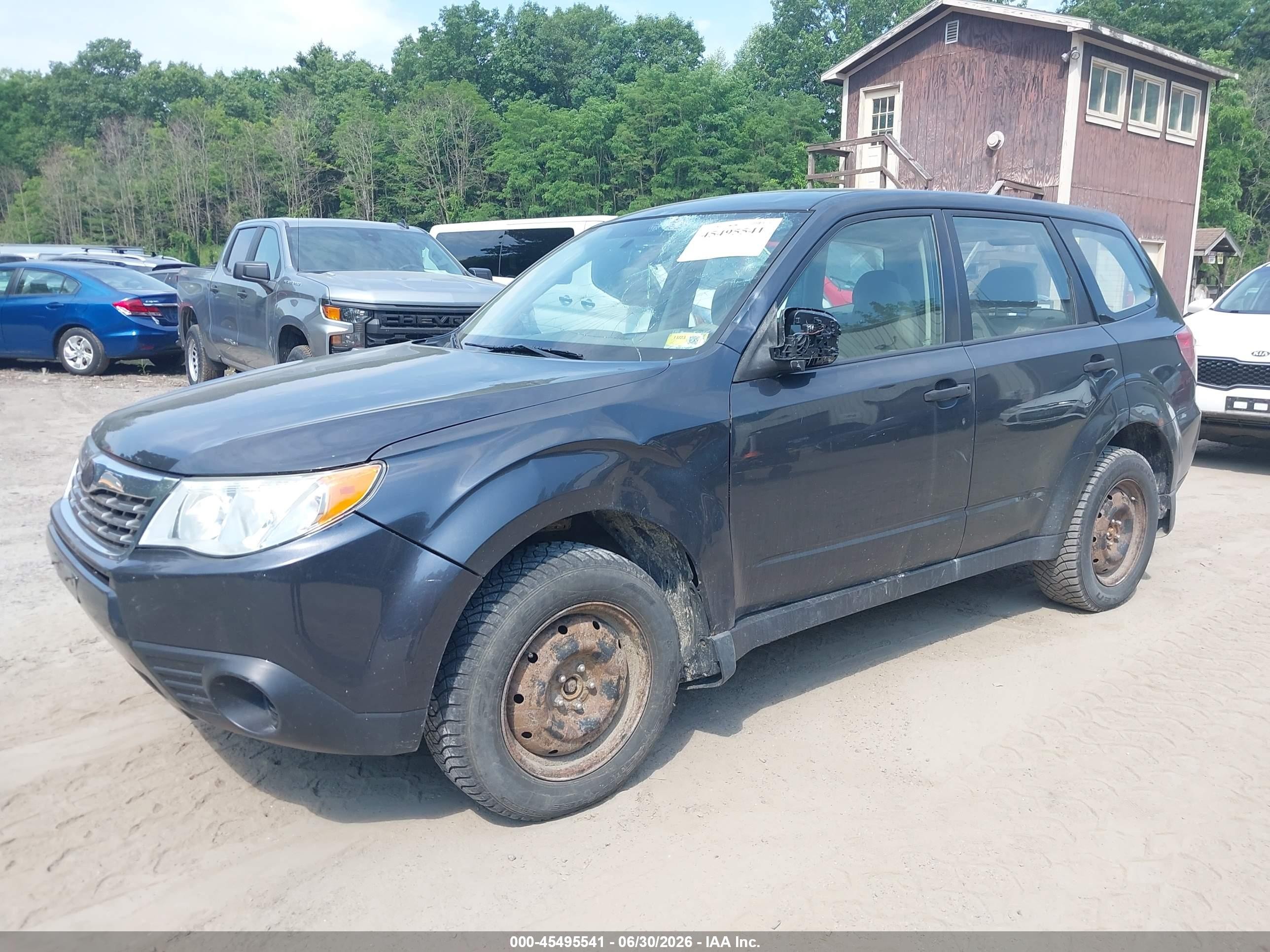 2009 Subaru Forester 2.5x Black vin: JF2SH61659H762554