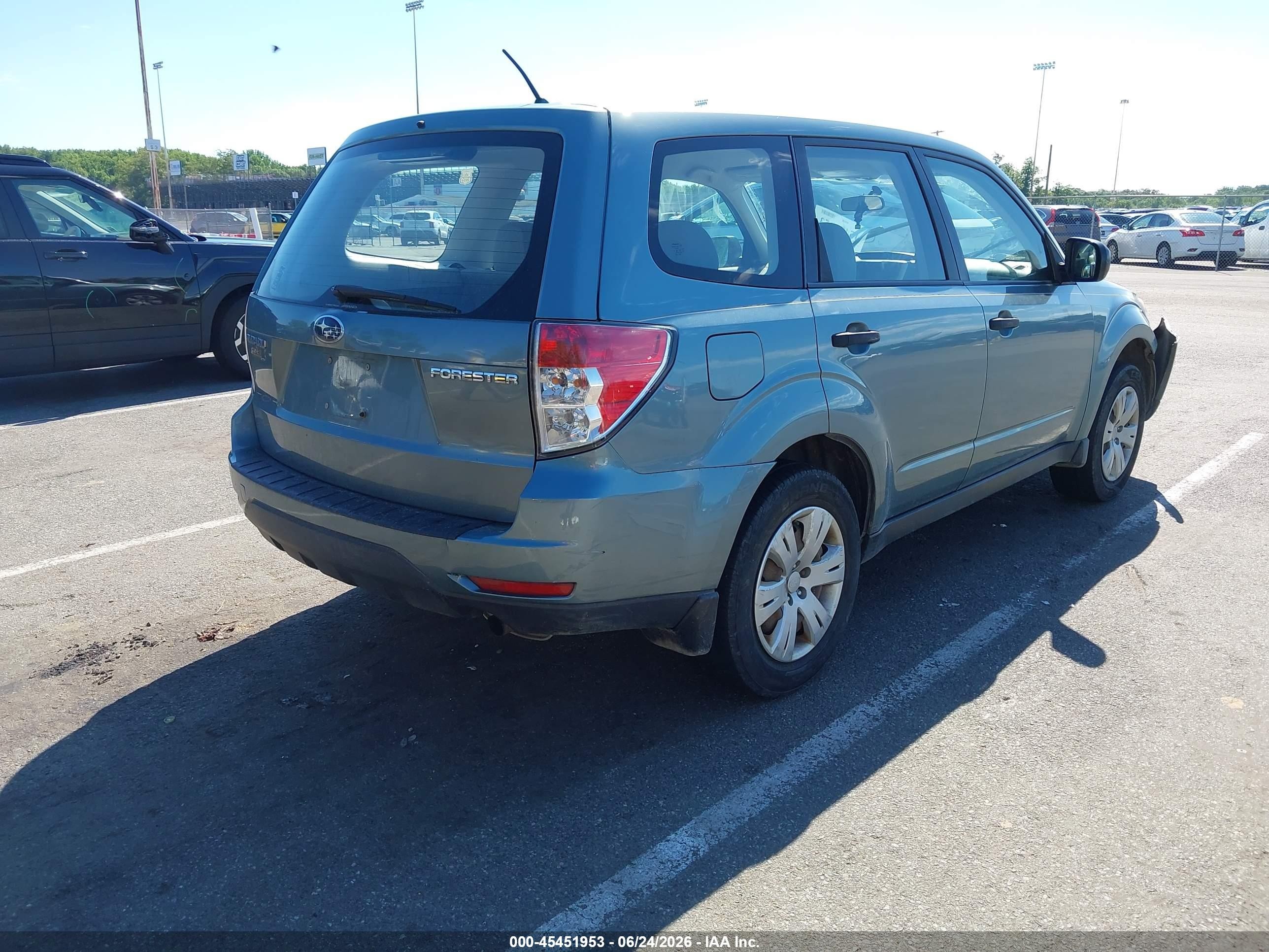 2009 Subaru Forester 2.5x Turquoise vin: JF2SH61659H772565