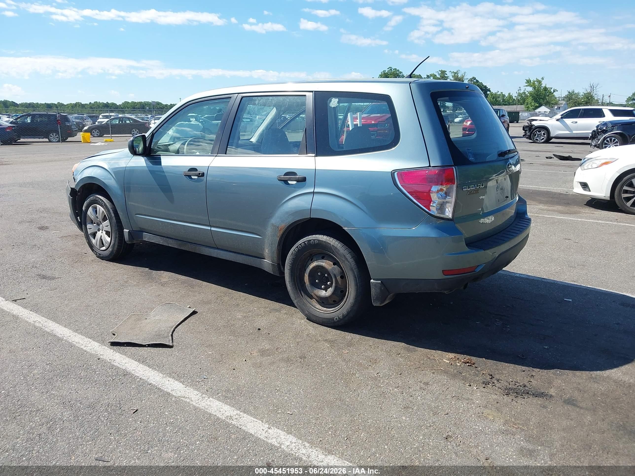 2009 Subaru Forester 2.5x Turquoise vin: JF2SH61659H772565