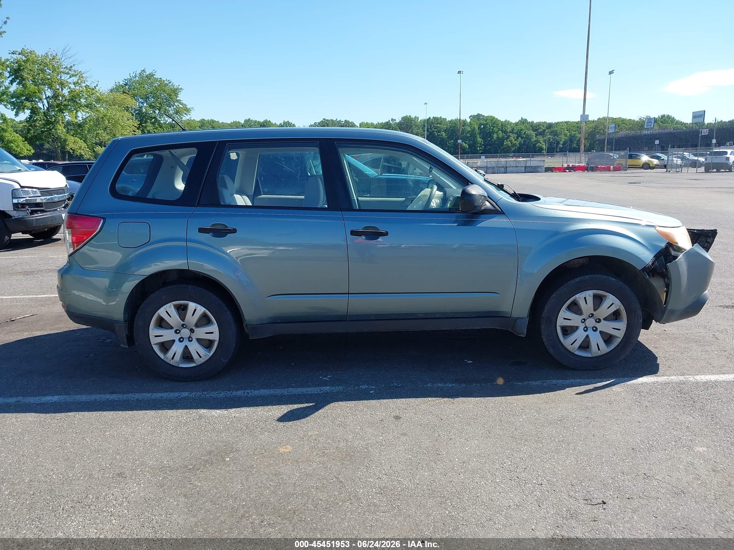 2009 Subaru Forester 2.5x Turquoise vin: JF2SH61659H772565