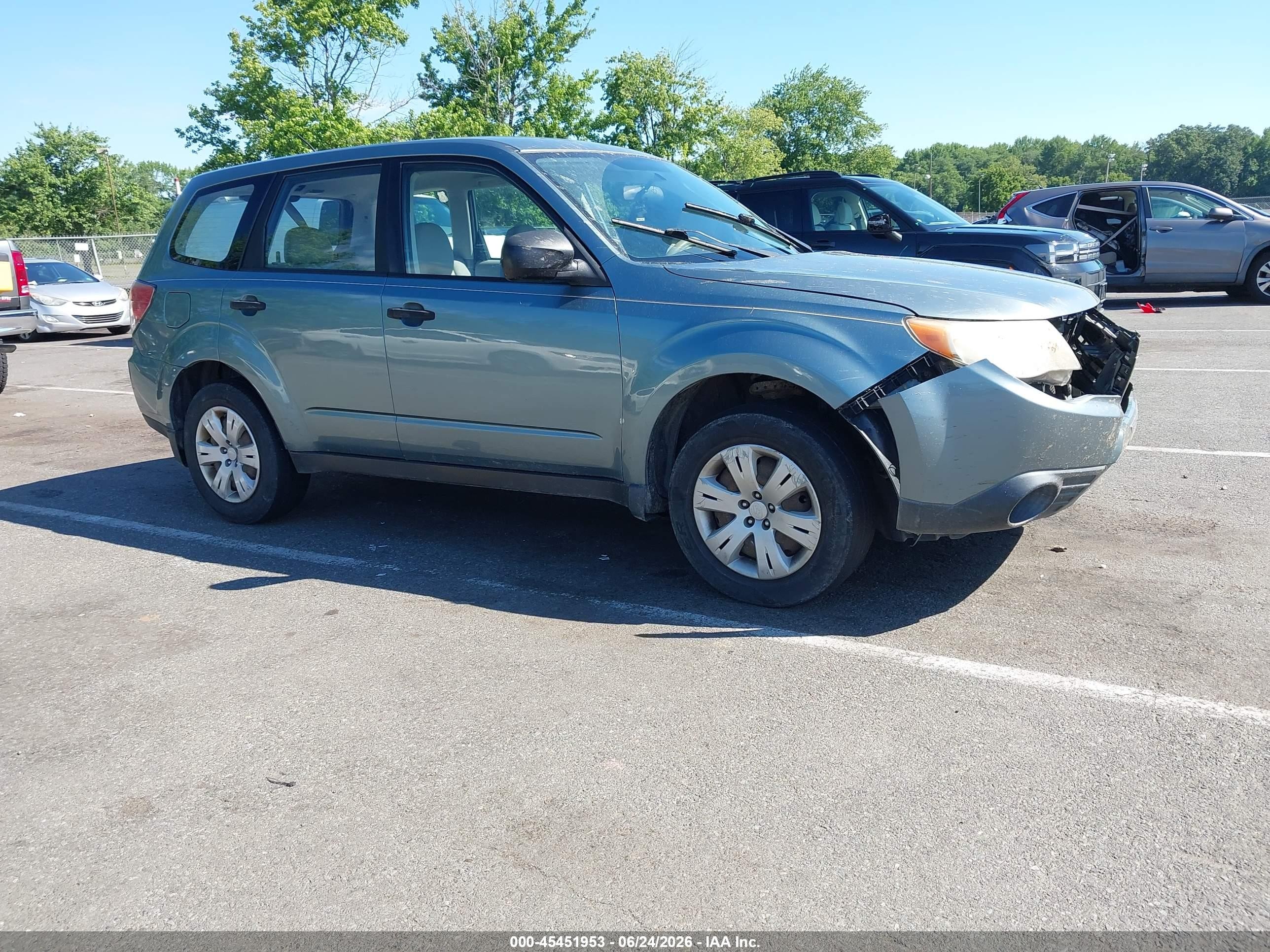 2009 Subaru Forester 2.5x Turquoise vin: JF2SH61659H772565