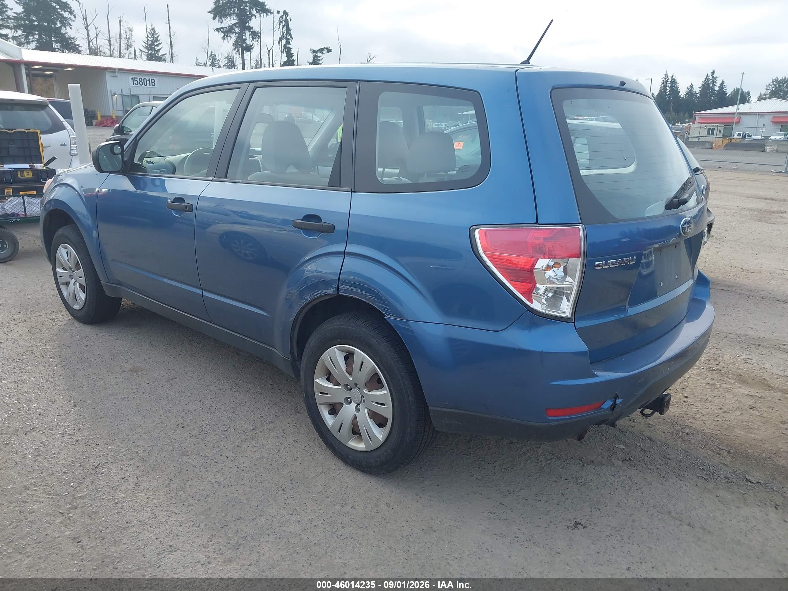 2009 Subaru Forester 2.5x Blue vin: JF2SH61659H773778