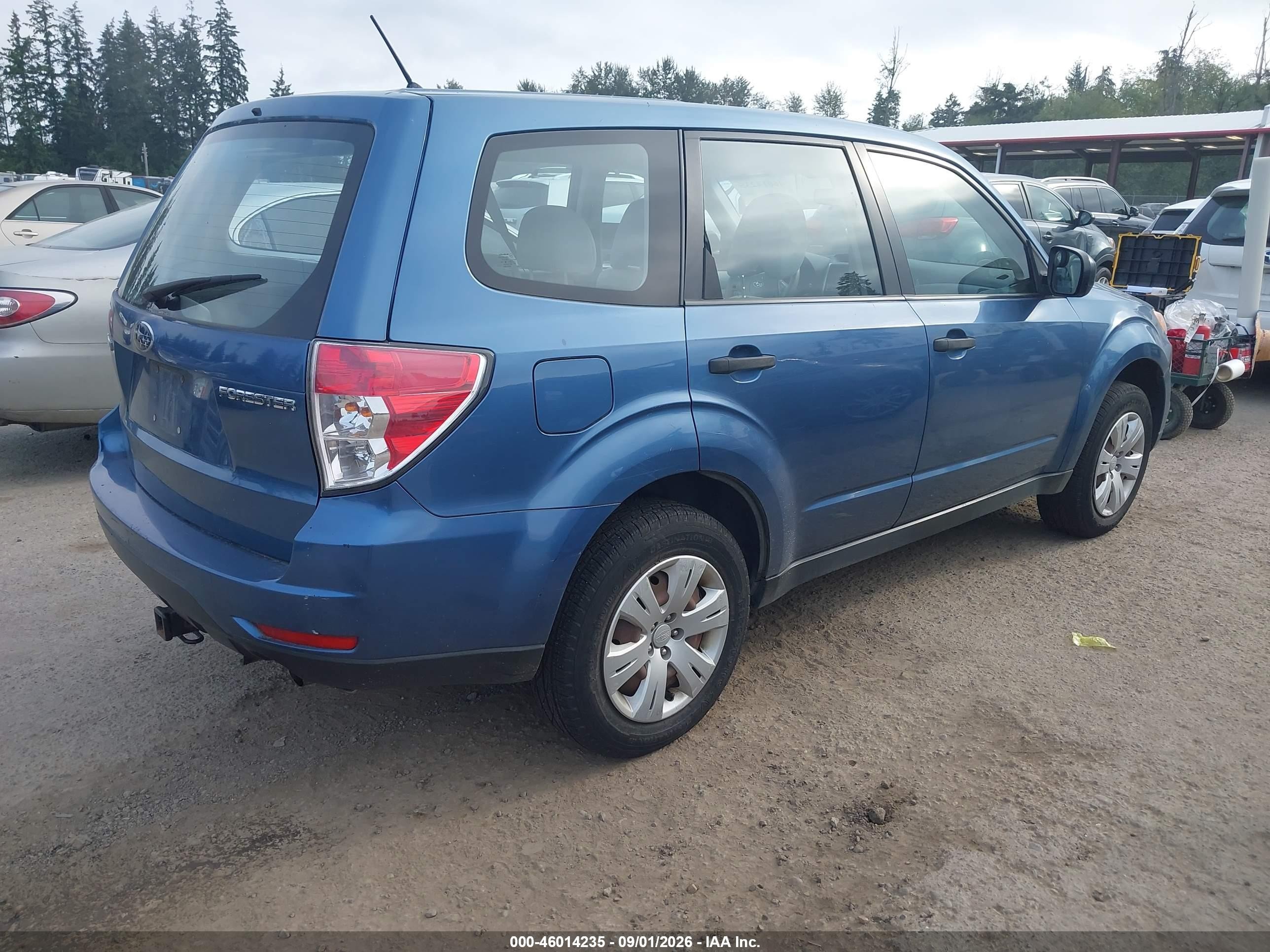 2009 Subaru Forester 2.5x Blue vin: JF2SH61659H773778