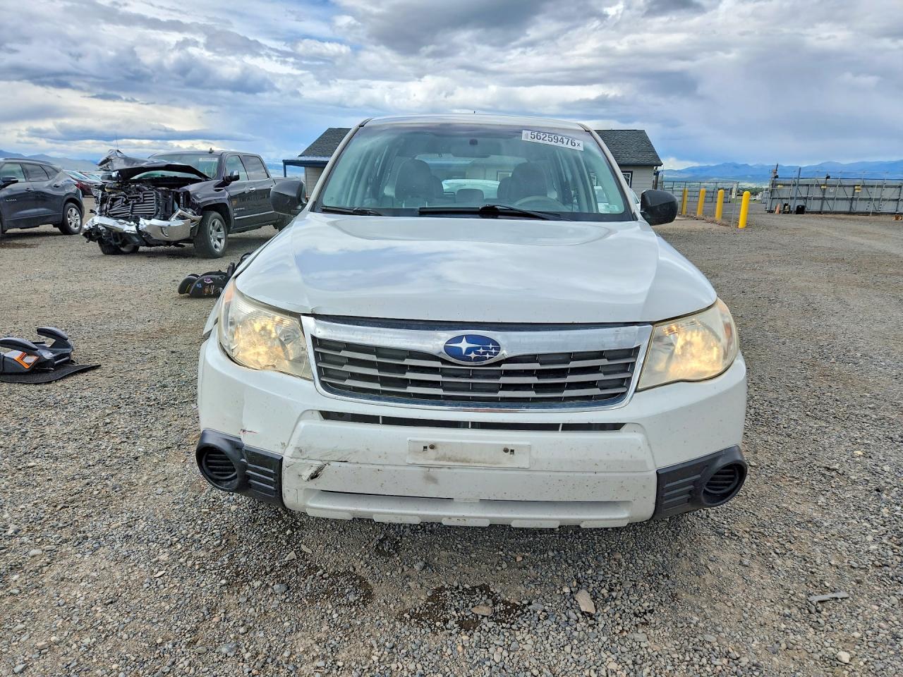 2009 Subaru Forester 2.5x White vin: JF2SH61659H778169