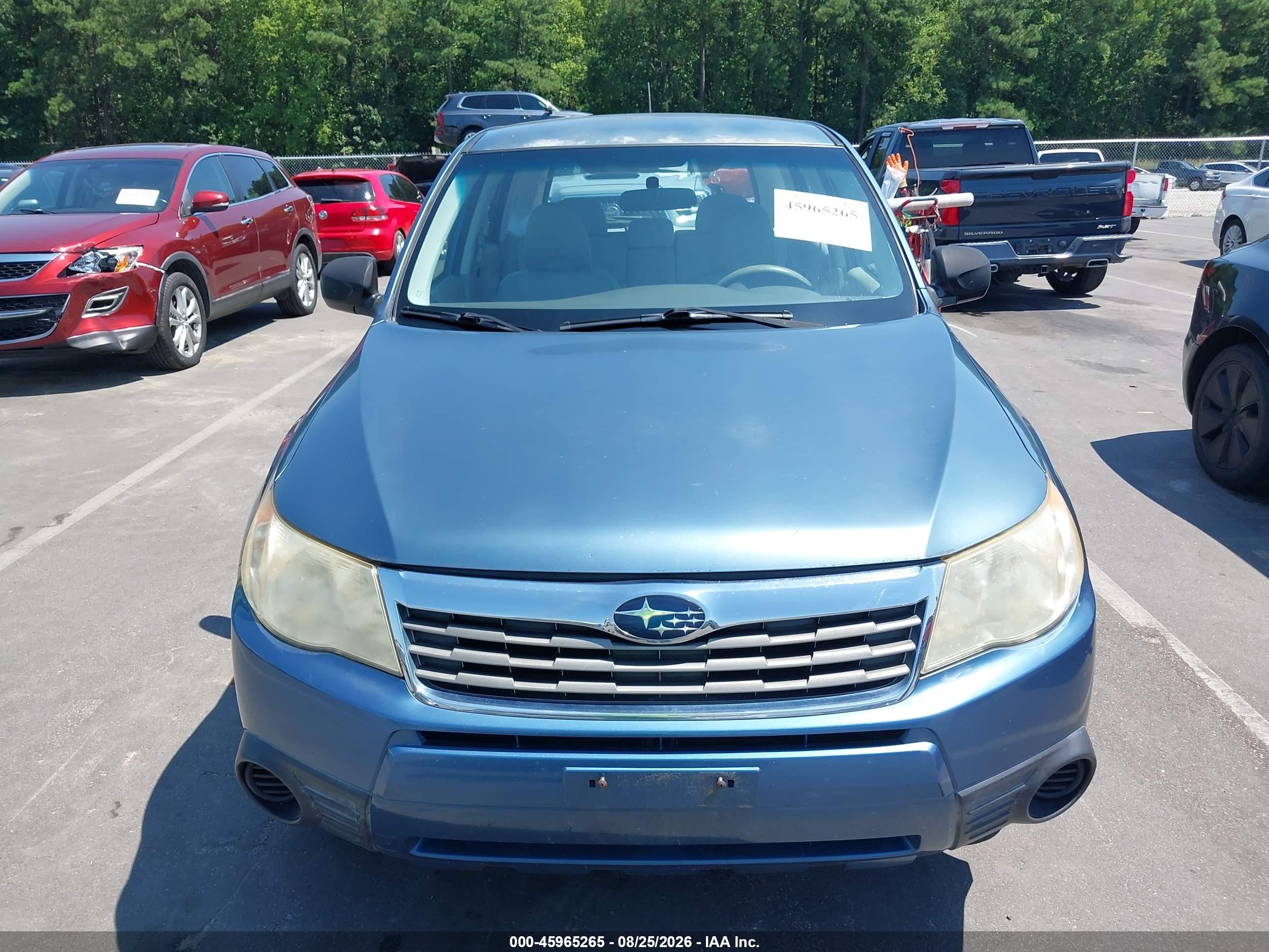 2009 Subaru Forester 2.5x Blue vin: JF2SH61659H791861