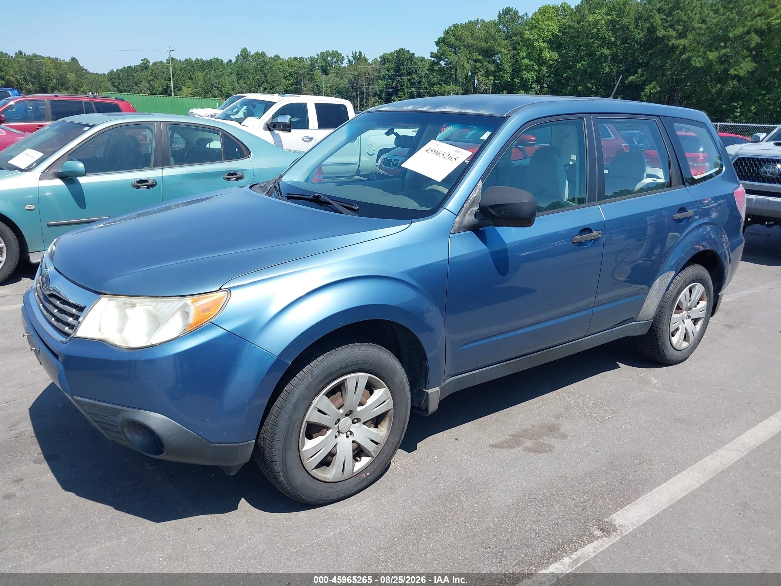 2009 Subaru Forester 2.5x Blue vin: JF2SH61659H791861