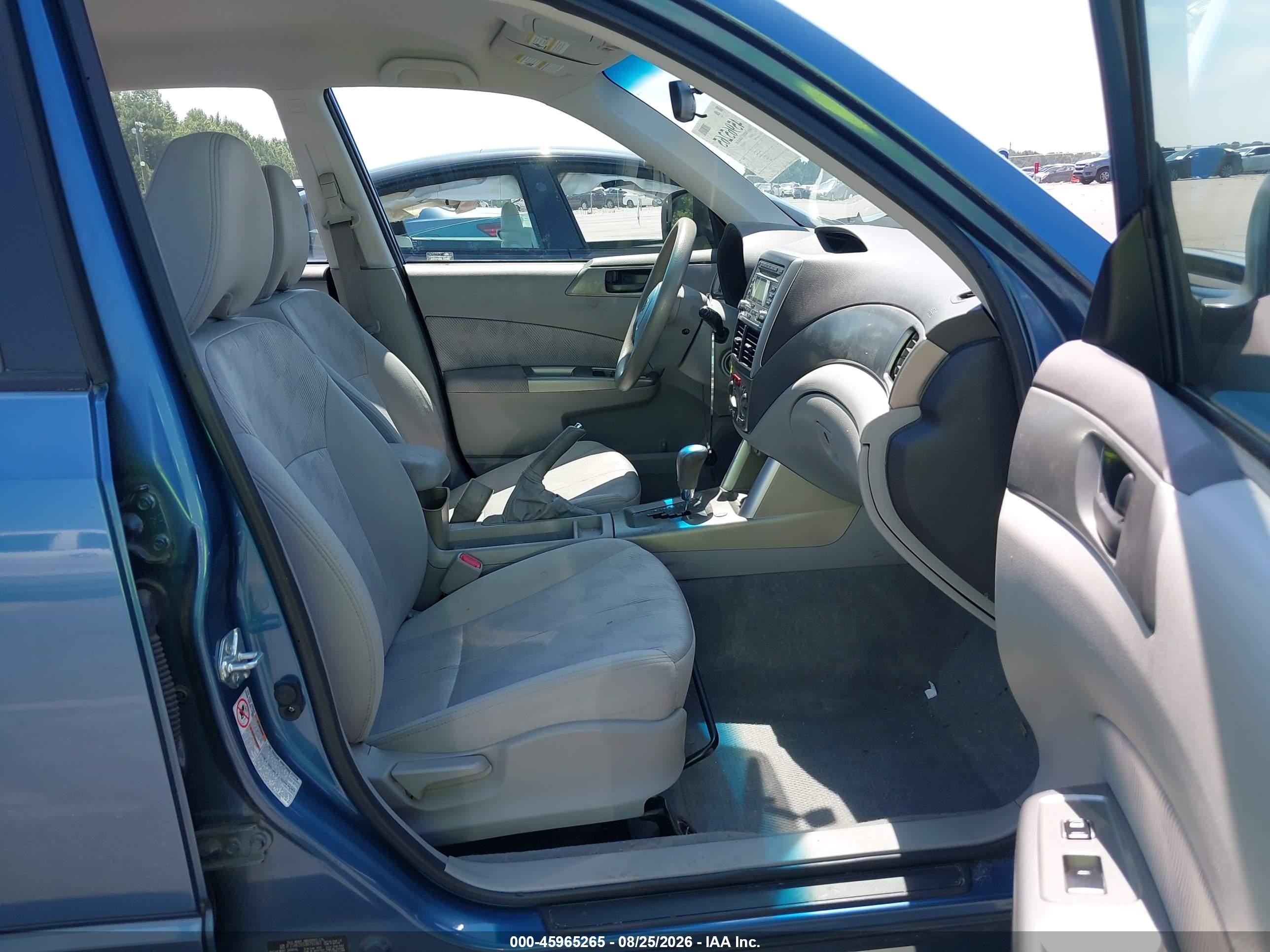 2009 Subaru Forester 2.5x Blue vin: JF2SH61659H791861