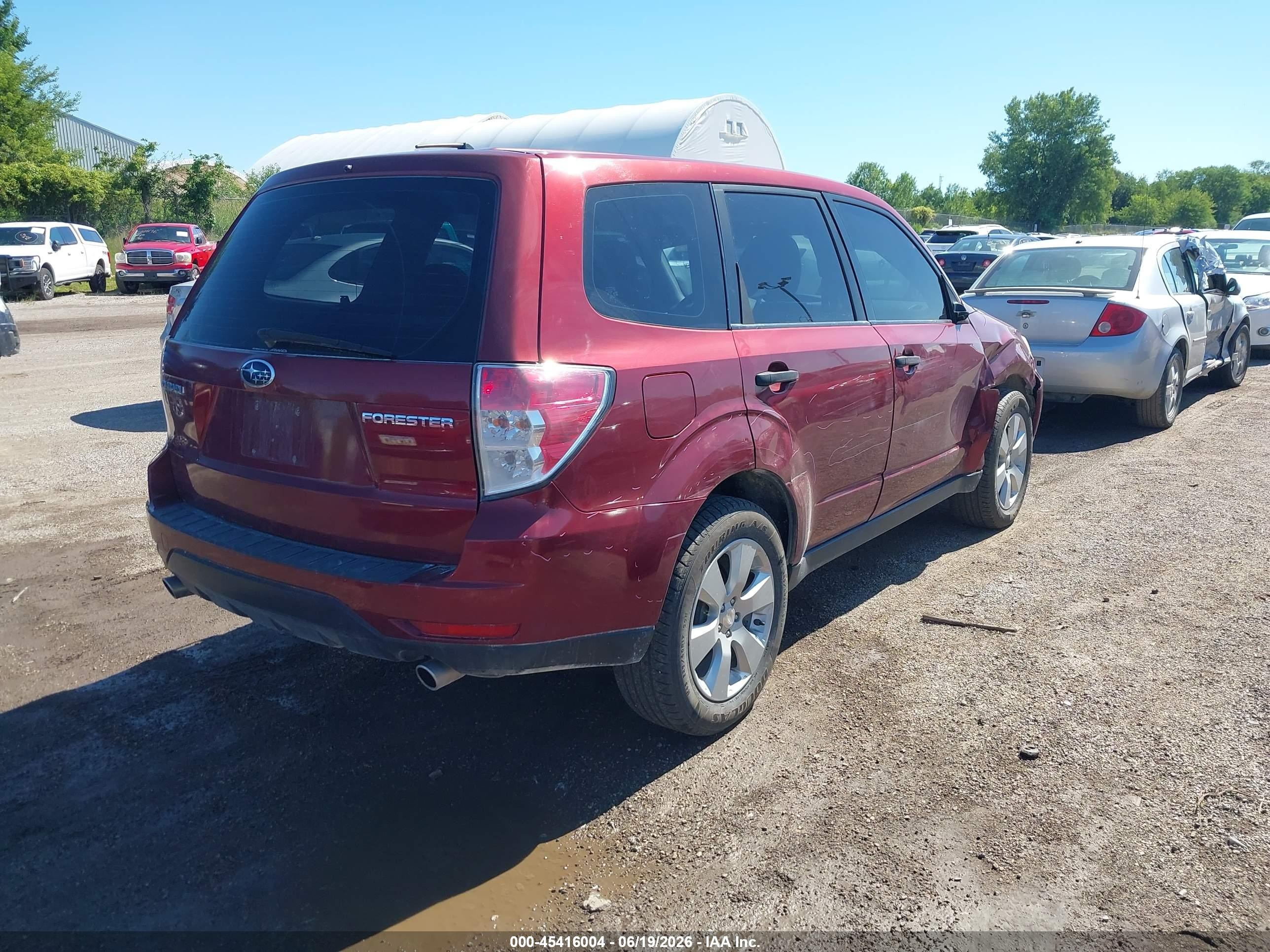 2009 Subaru Forester 2.5x Burgundy vin: JF2SH61659H795358