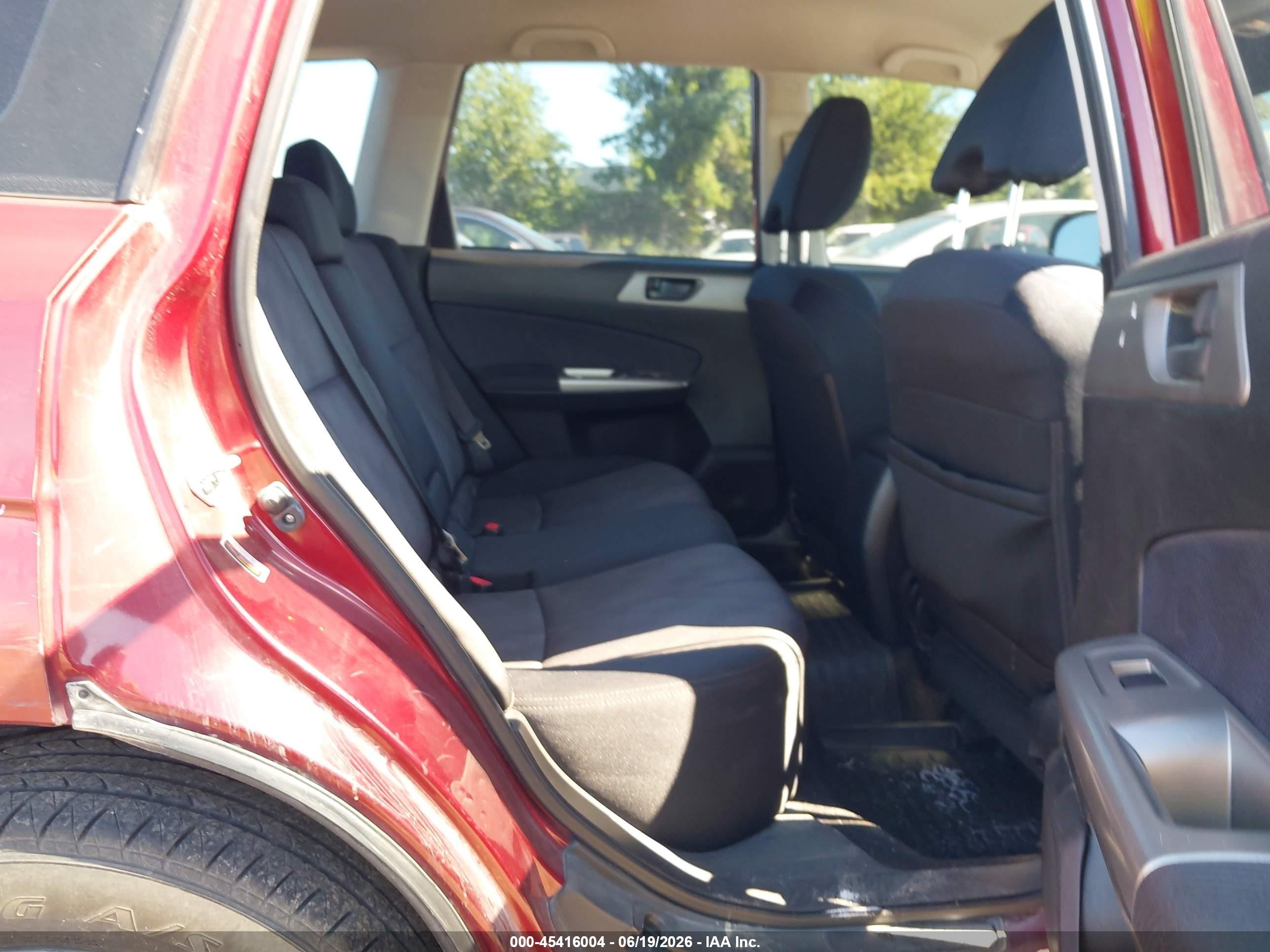 2009 Subaru Forester 2.5x Burgundy vin: JF2SH61659H795358