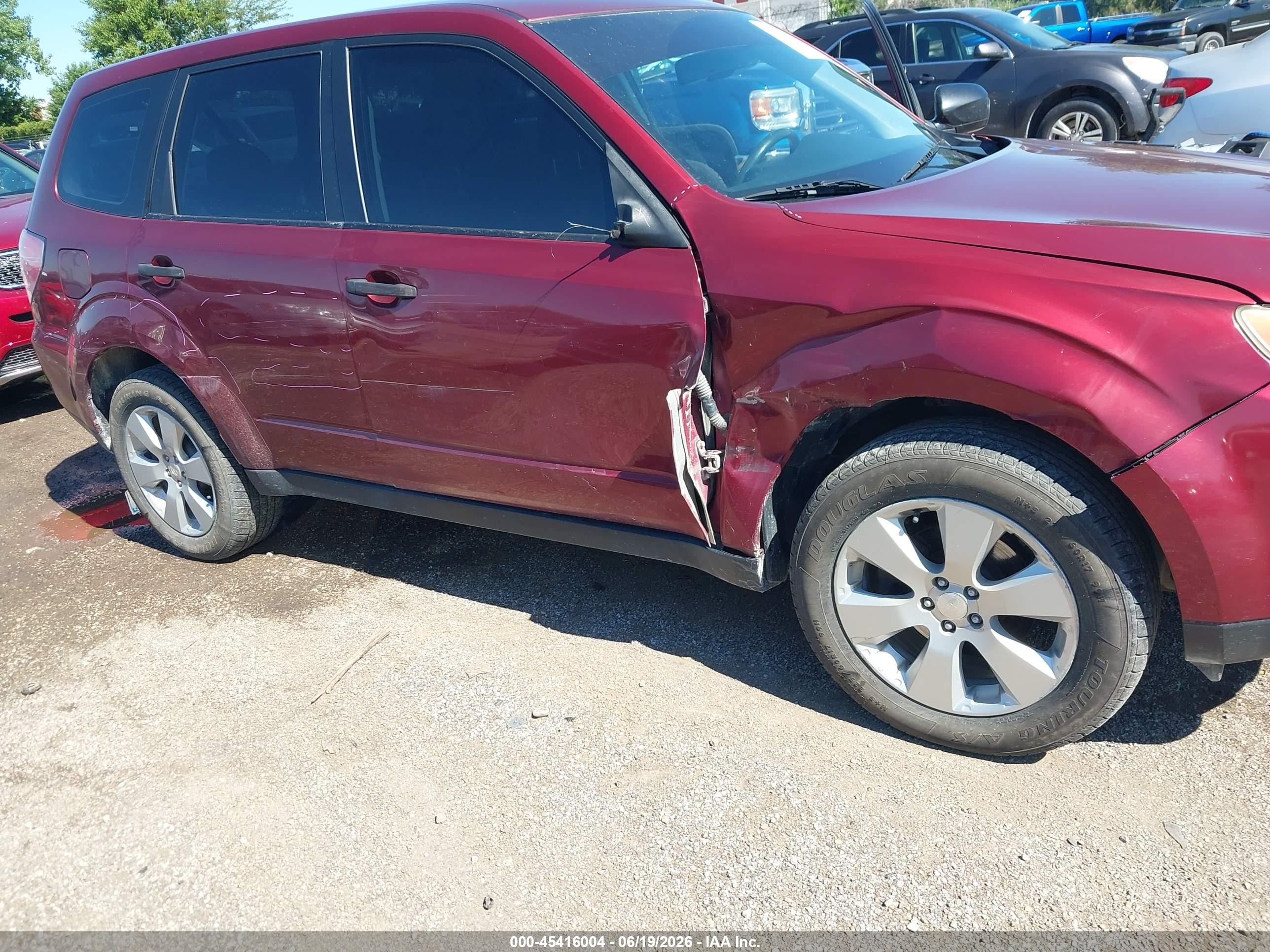 2009 Subaru Forester 2.5x Burgundy vin: JF2SH61659H795358