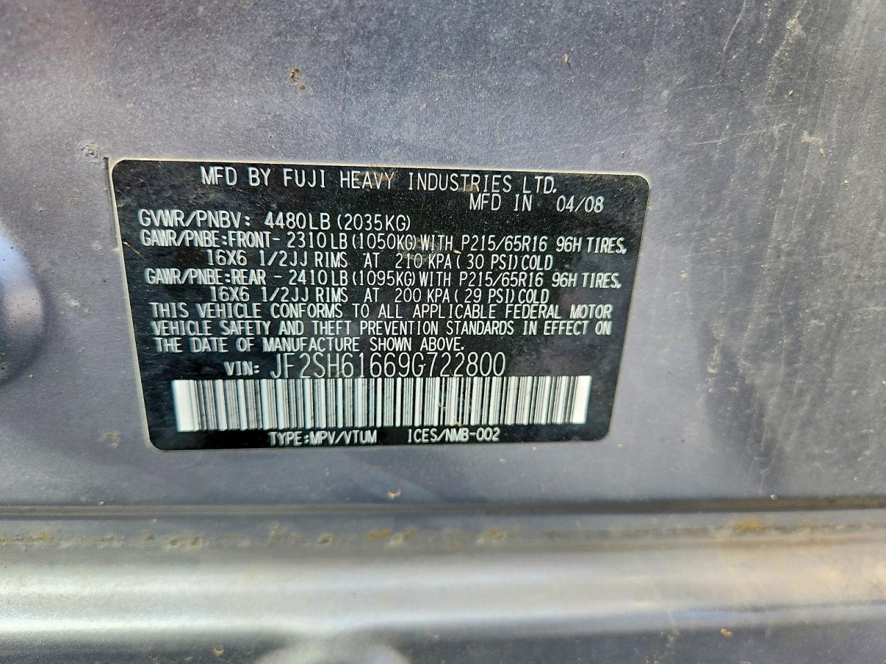 2009 Subaru Forester 2.5x Silver vin: JF2SH61669G722800