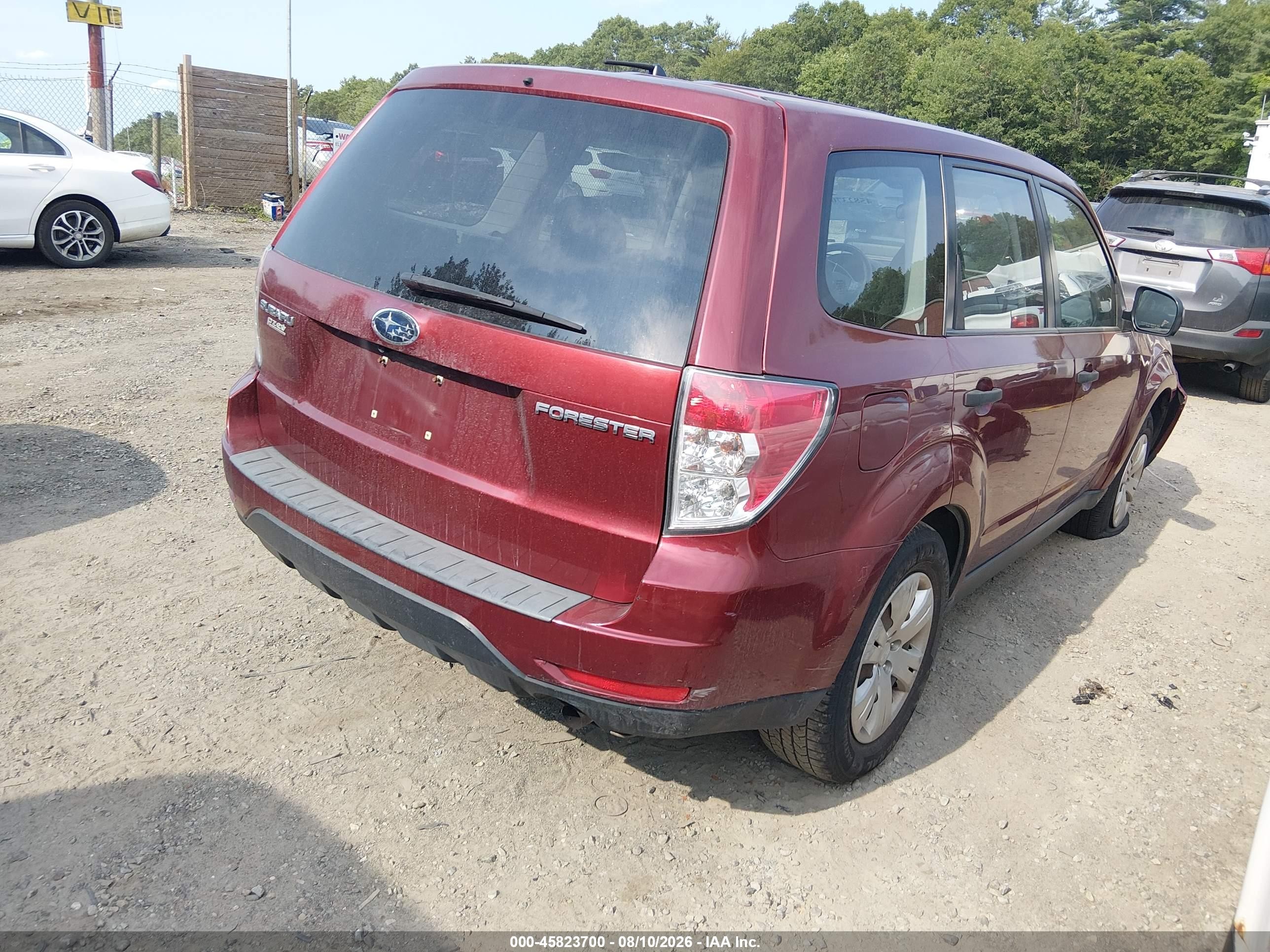 2009 Subaru Forester 2.5x Burgundy vin: JF2SH61669H752857