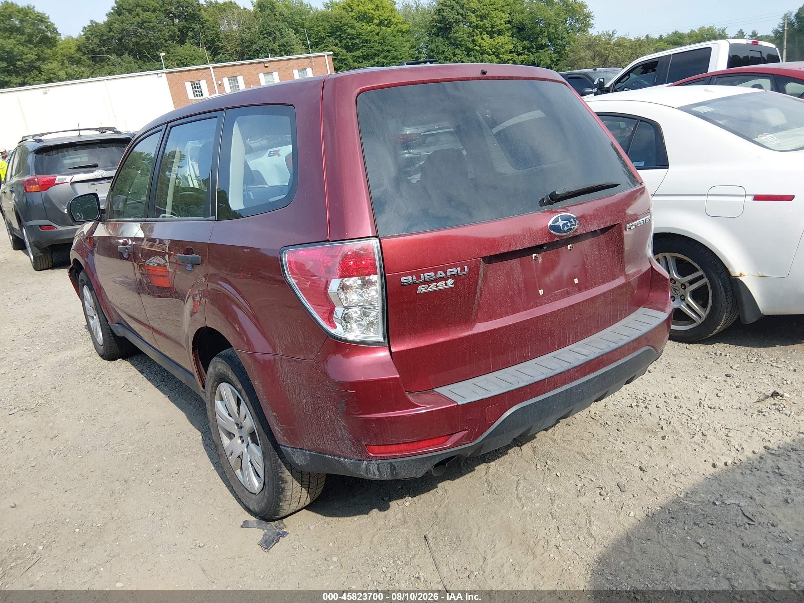 2009 Subaru Forester 2.5x Burgundy vin: JF2SH61669H752857