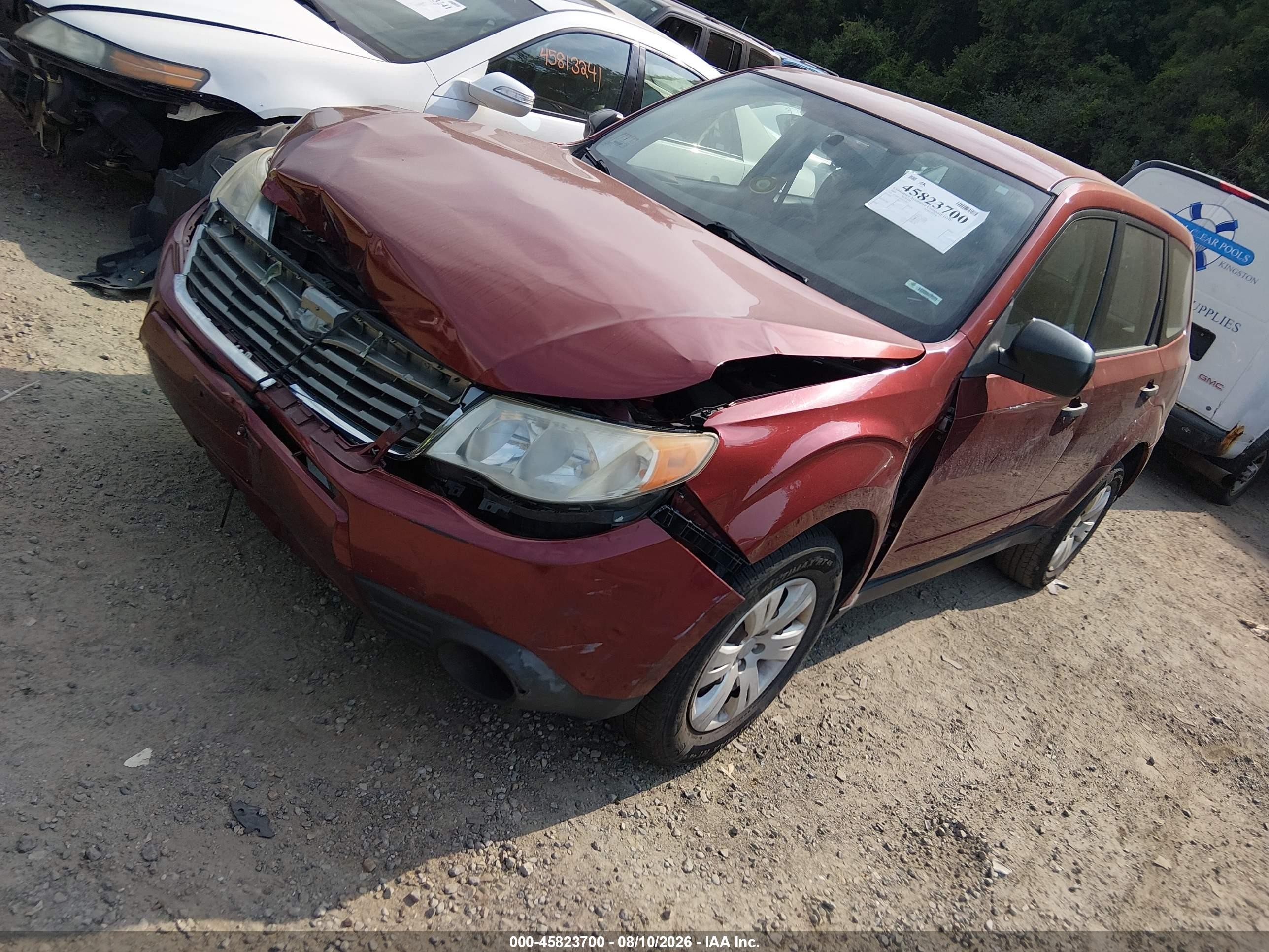 2009 Subaru Forester 2.5x Burgundy vin: JF2SH61669H752857