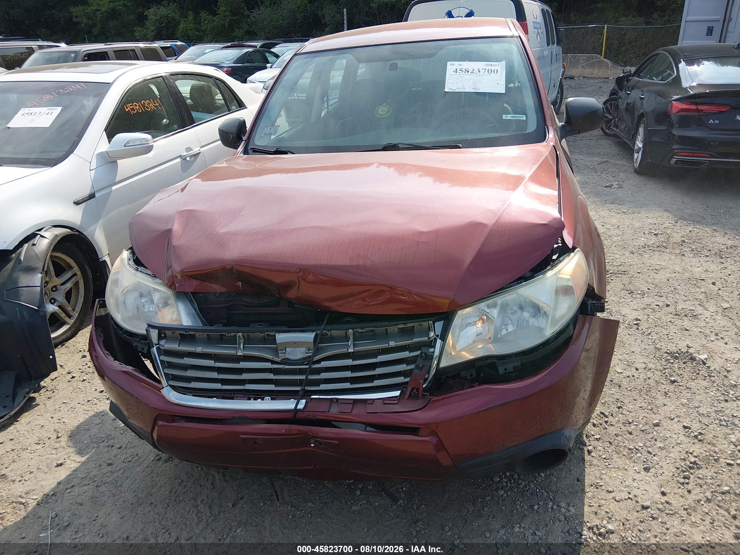 2009 Subaru Forester 2.5x Burgundy vin: JF2SH61669H752857