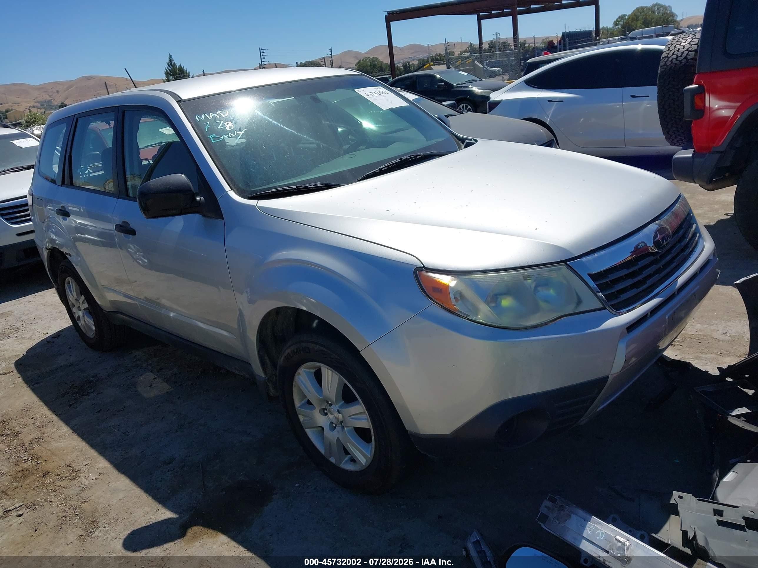 2009 Subaru Forester 2.5x Gray vin: JF2SH61669H757279