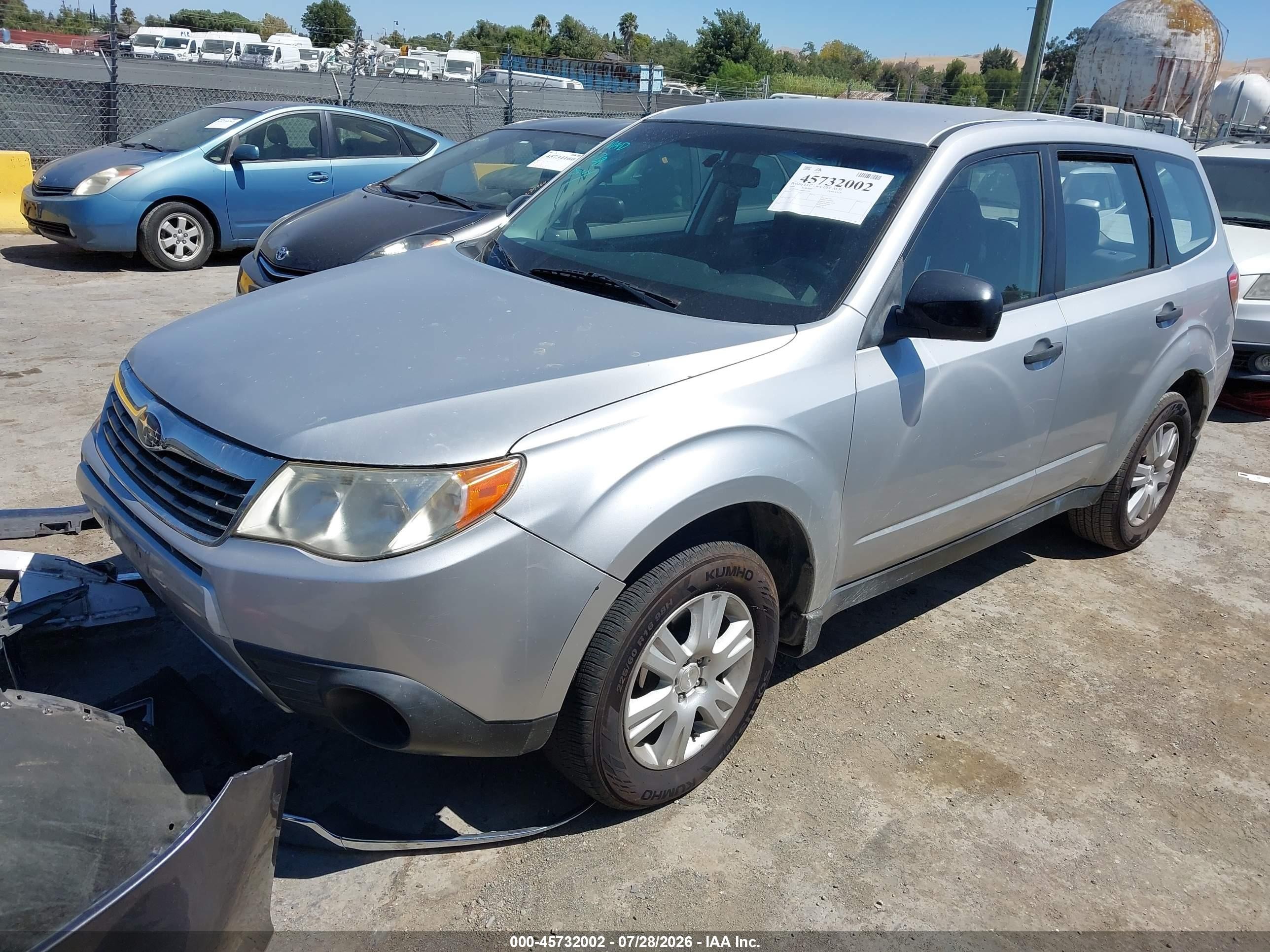 2009 Subaru Forester 2.5x Gray vin: JF2SH61669H757279