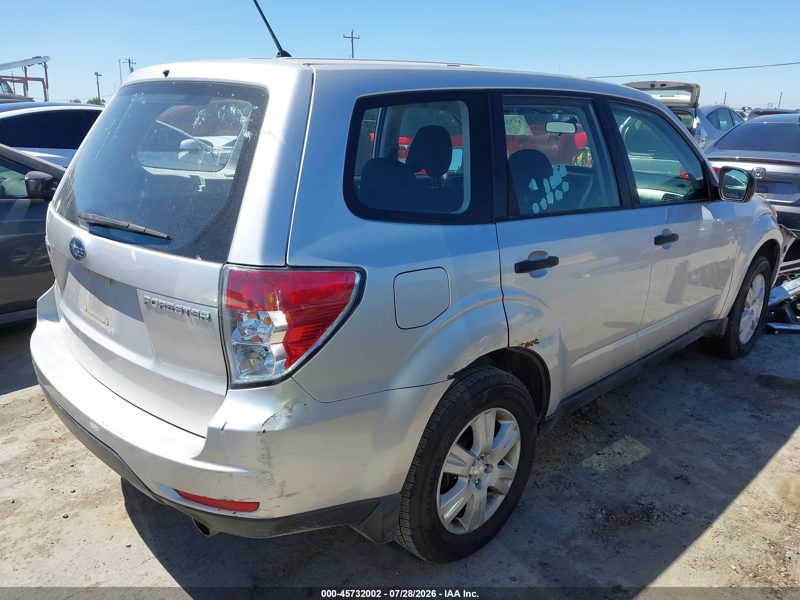 2009 Subaru Forester 2.5x Gray vin: JF2SH61669H757279