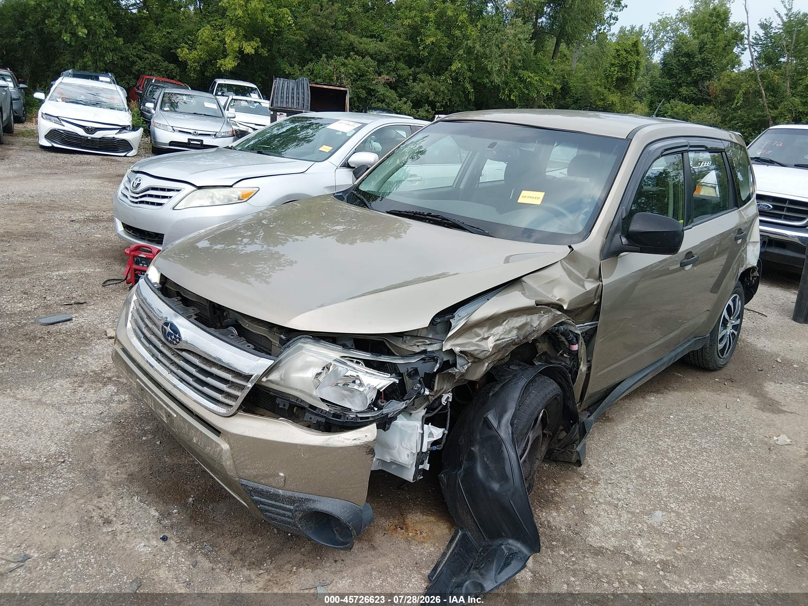 2009 Subaru Forester 2.5x Зеленый vin: JF2SH61669H793764