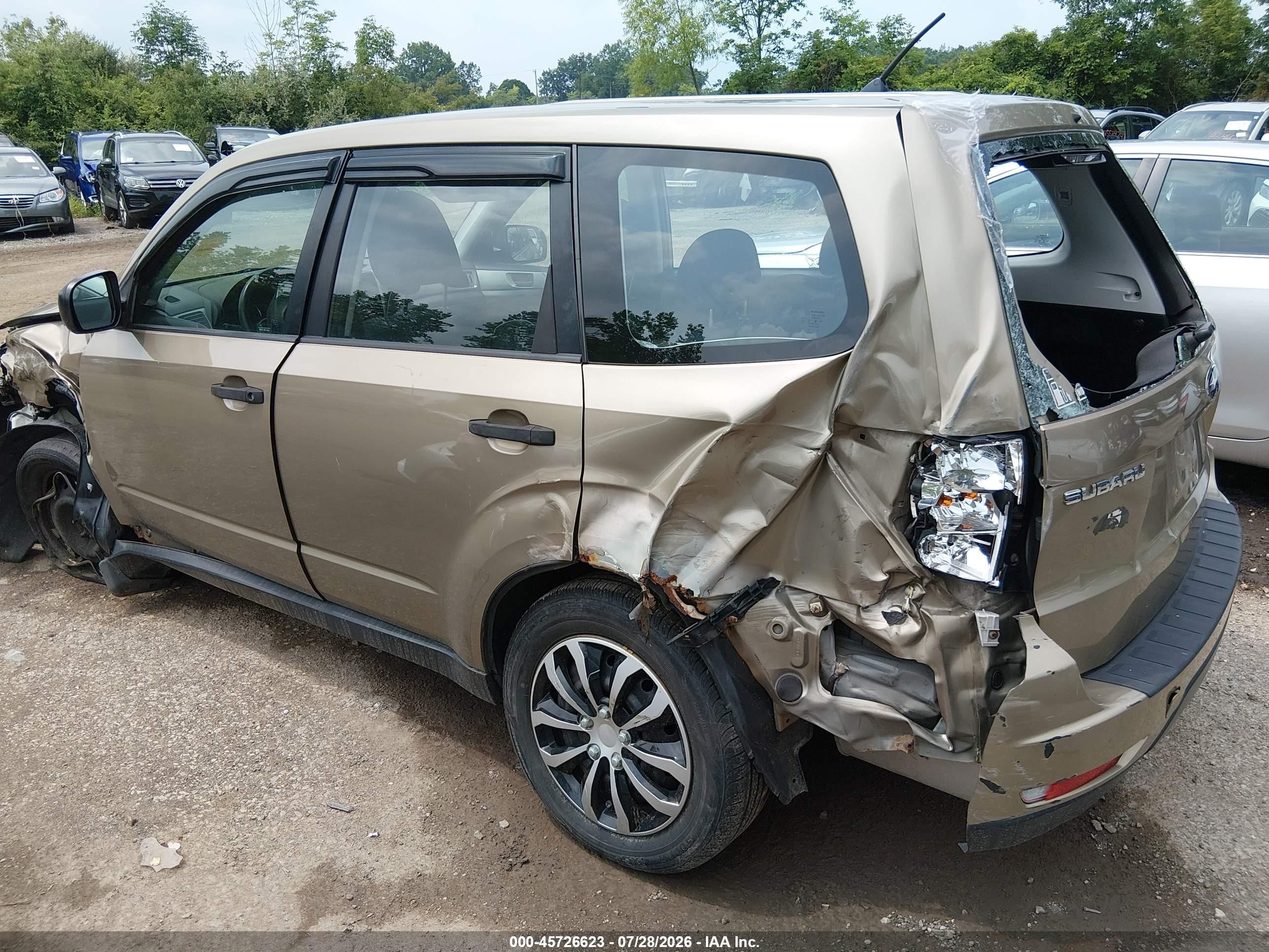2009 Subaru Forester 2.5x Зеленый vin: JF2SH61669H793764