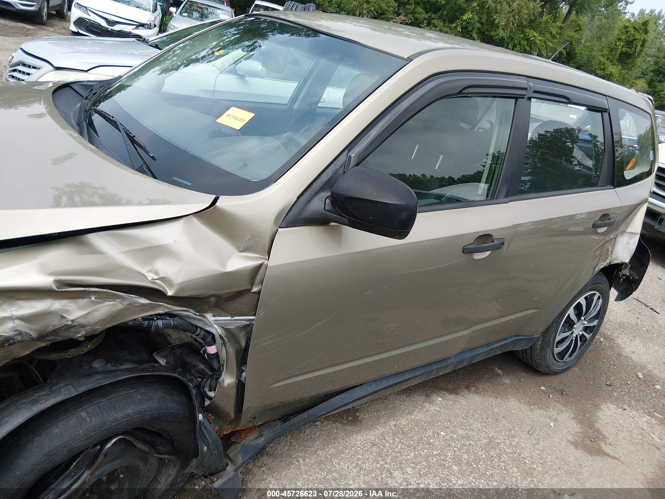 2009 Subaru Forester 2.5x Зеленый vin: JF2SH61669H793764