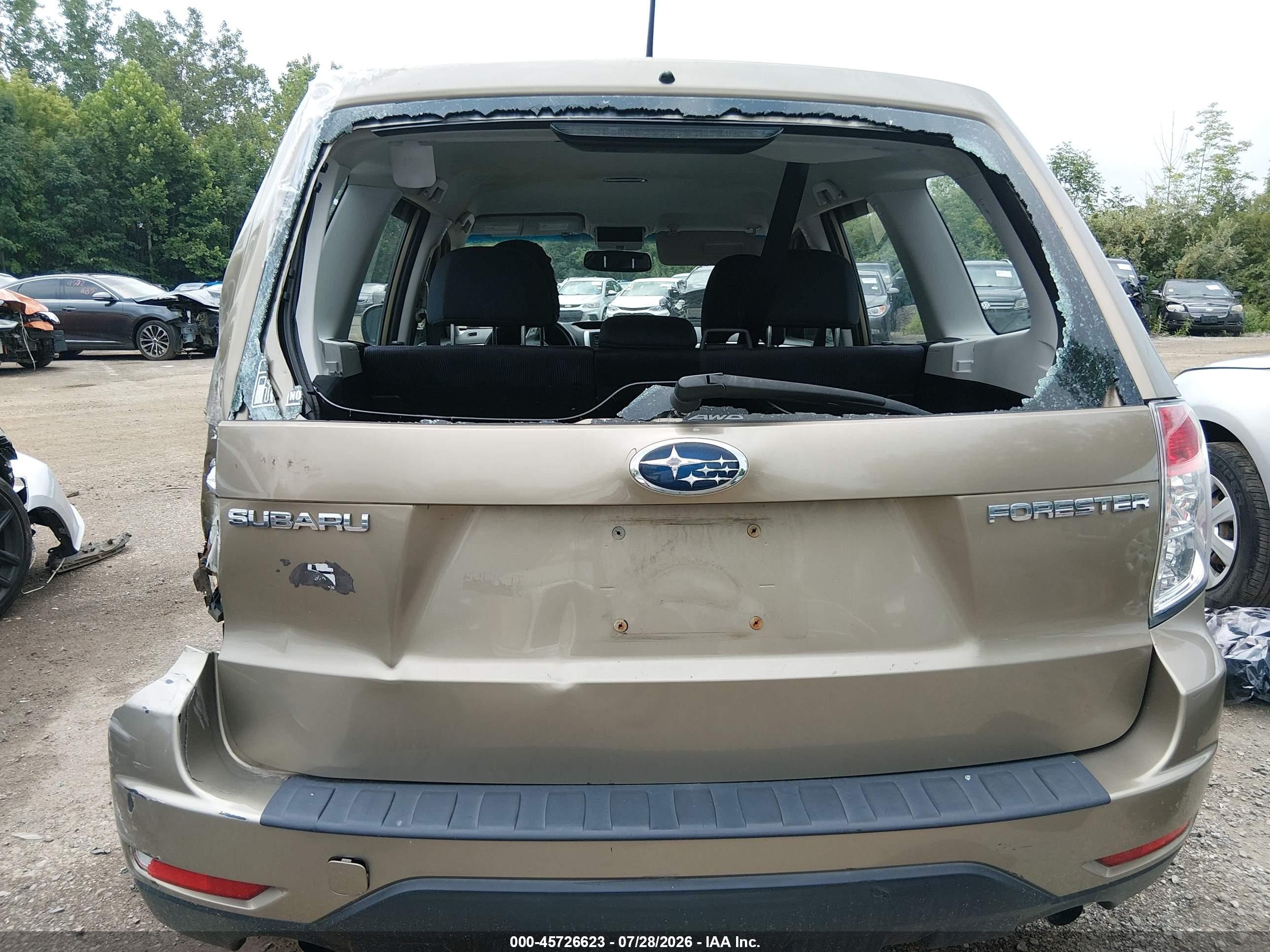 2009 Subaru Forester 2.5x Зеленый vin: JF2SH61669H793764