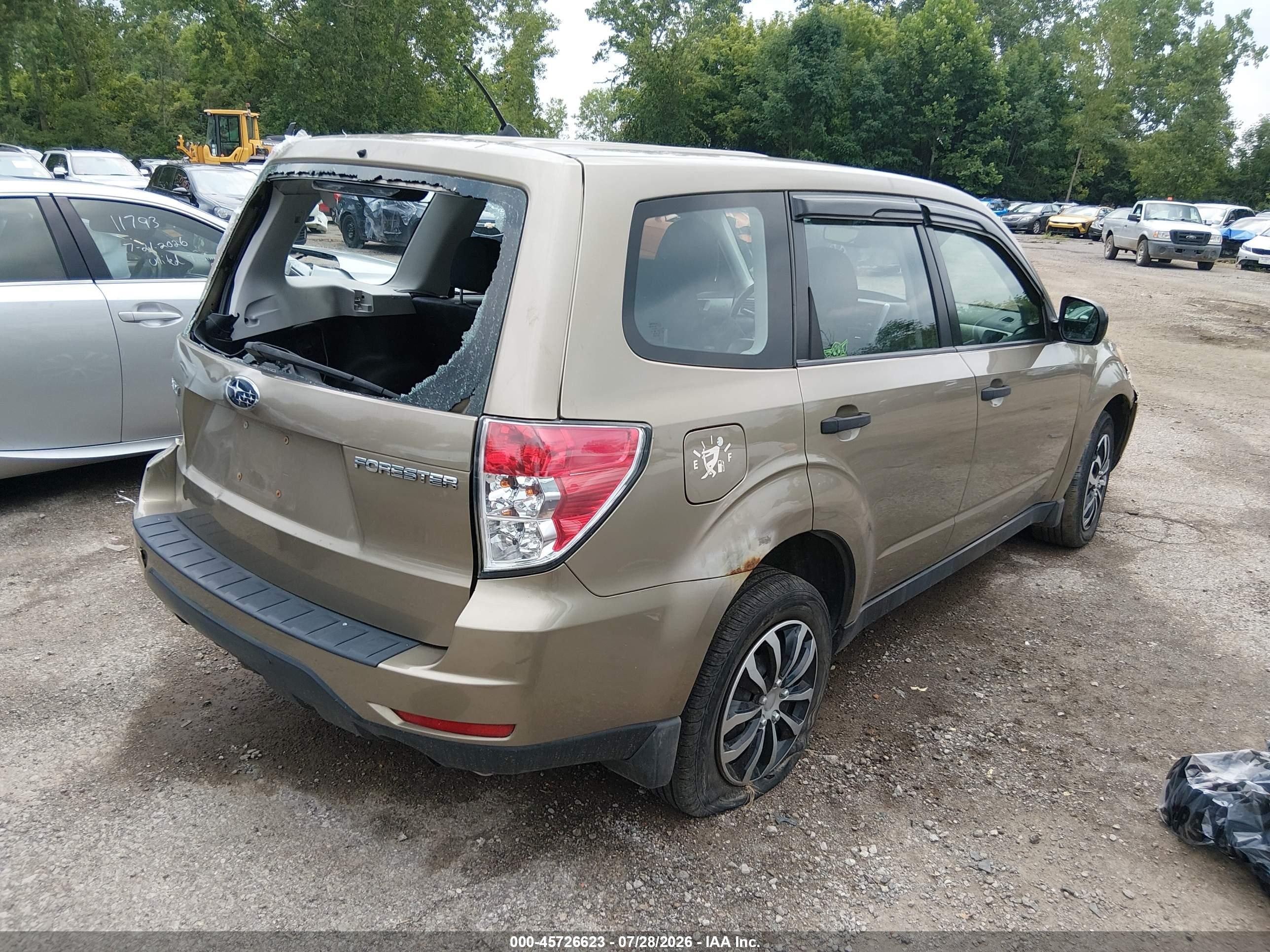 2009 Subaru Forester 2.5x Зеленый vin: JF2SH61669H793764