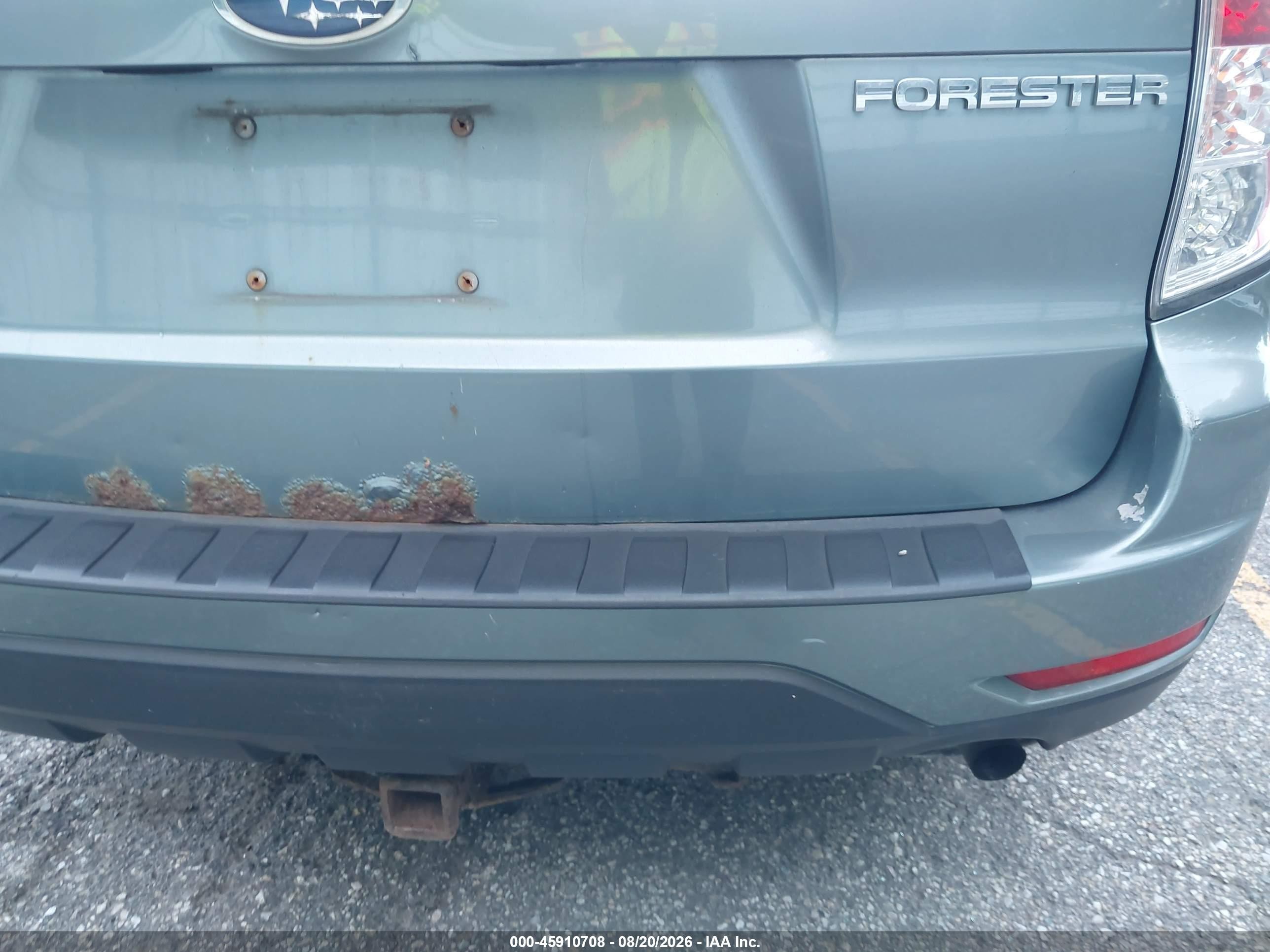 2009 Subaru Forester 2.5x Teal vin: JF2SH61679H721648