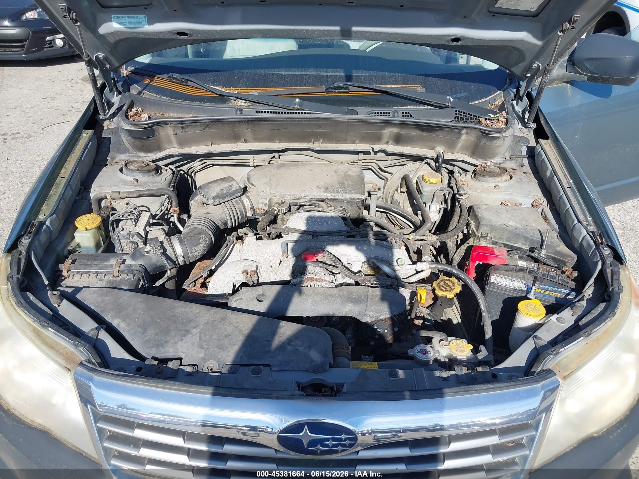 2009 Subaru Forester 2.5x Teal vin: JF2SH61679H727367