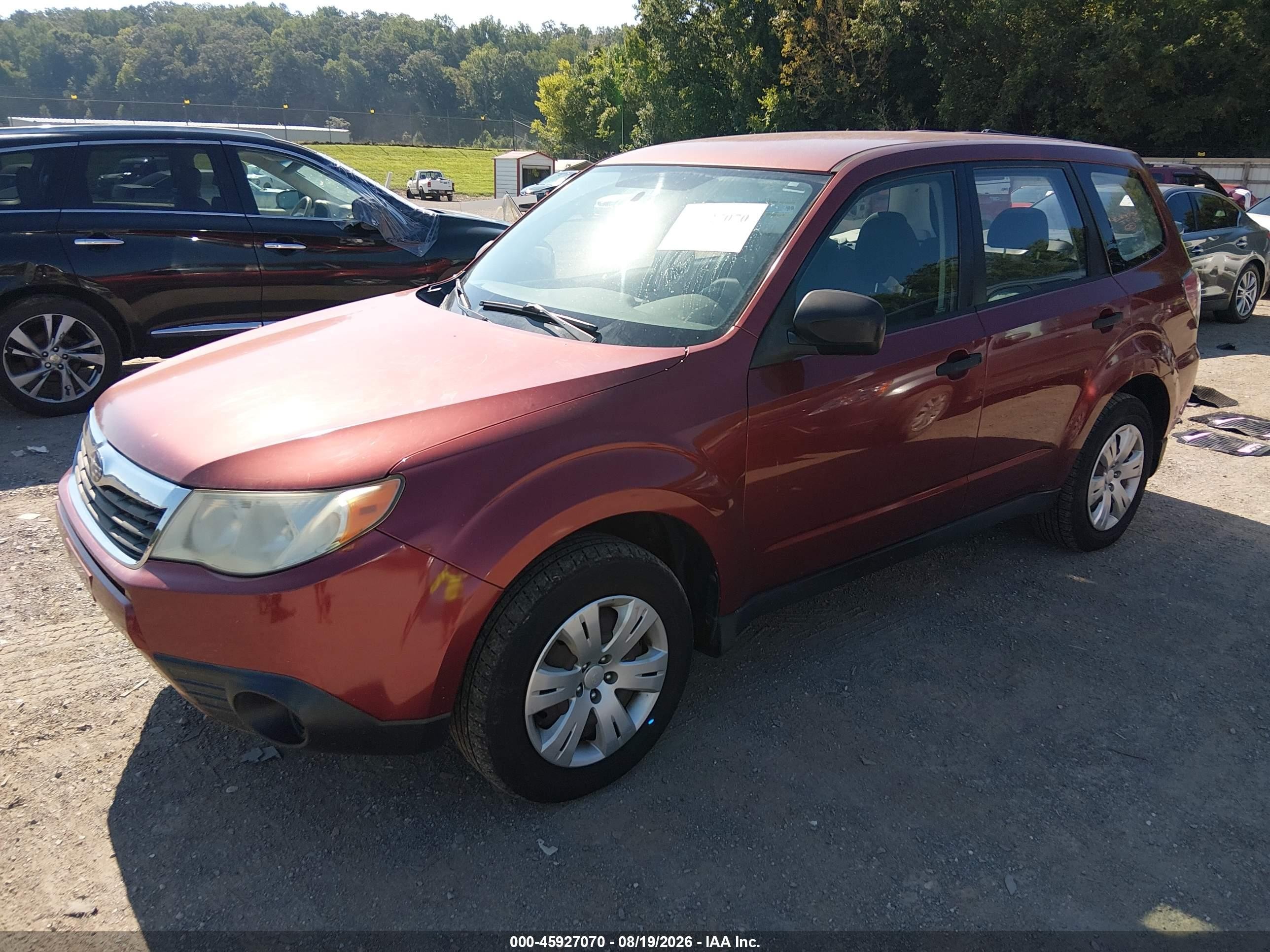 2009 Subaru Forester 2.5x Burgundy vin: JF2SH61679H746050