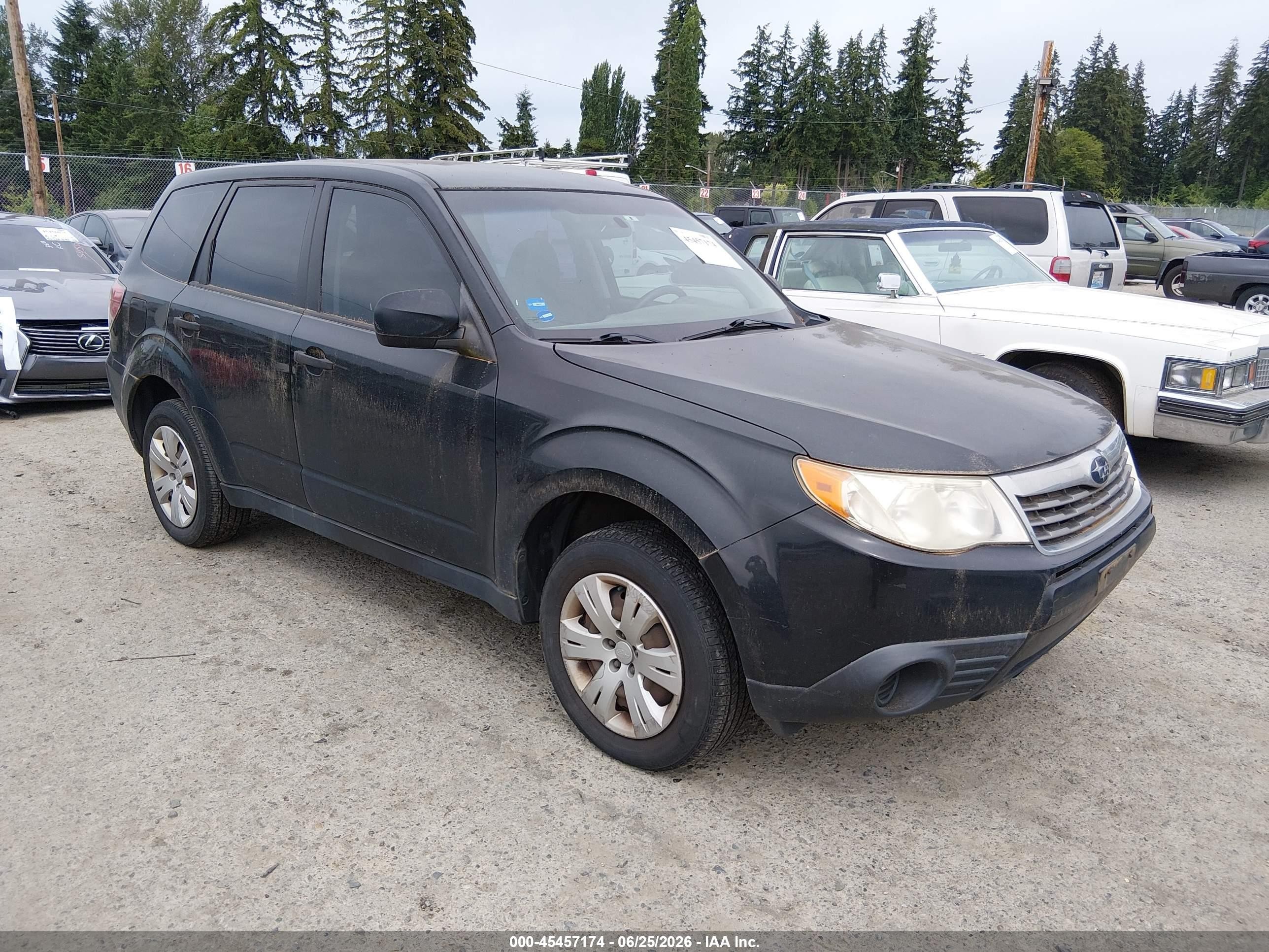 2009 Subaru Forester 2.5x Black vin: JF2SH61679H767836
