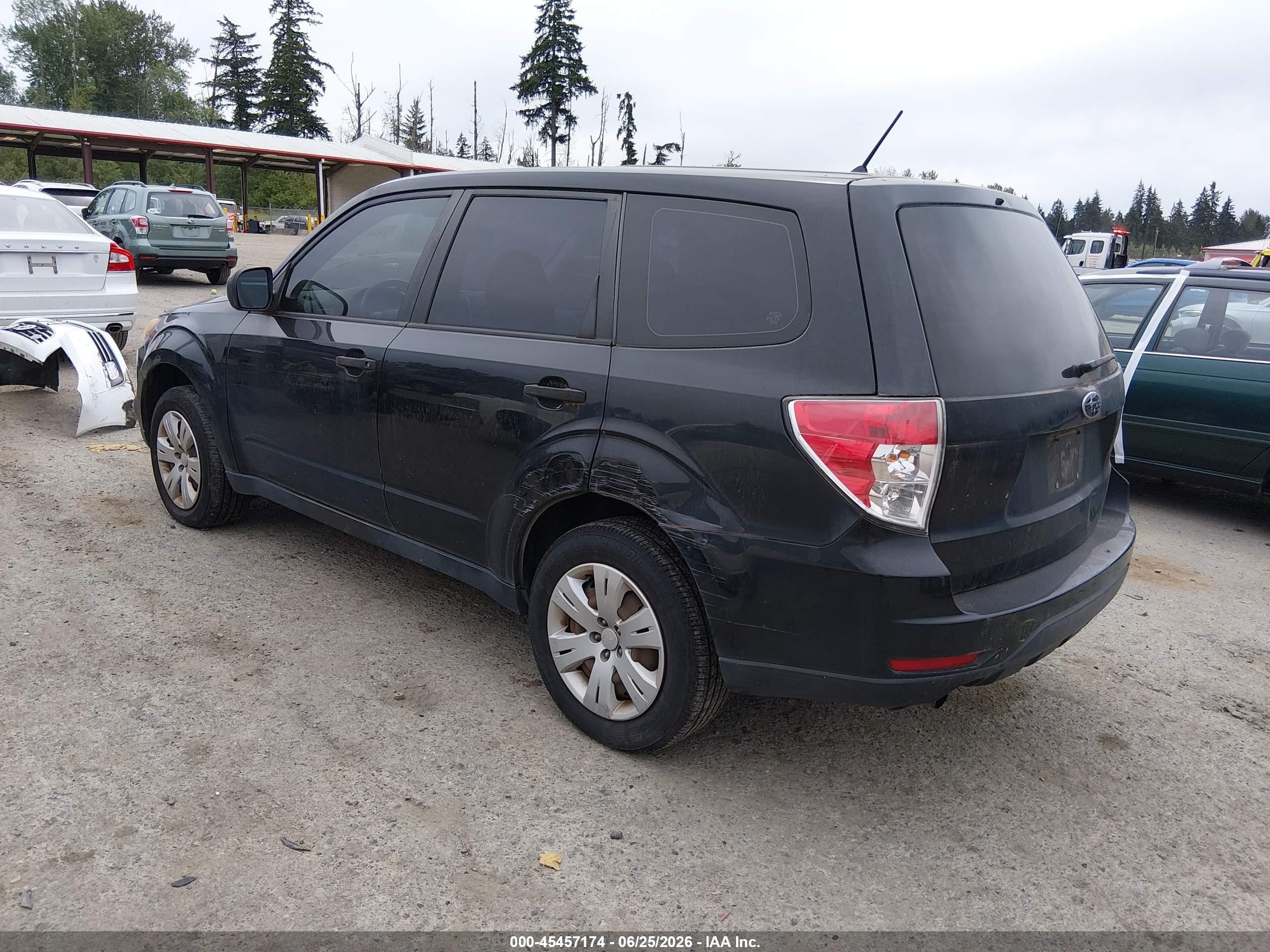 2009 Subaru Forester 2.5x Черный vin: JF2SH61679H767836
