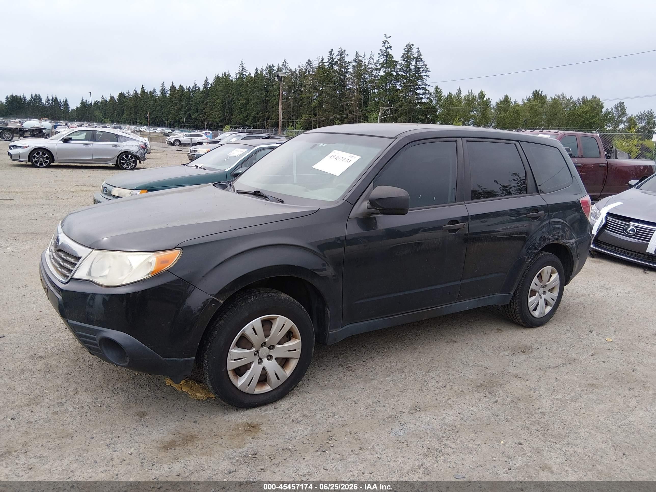 2009 Subaru Forester 2.5x Черный vin: JF2SH61679H767836