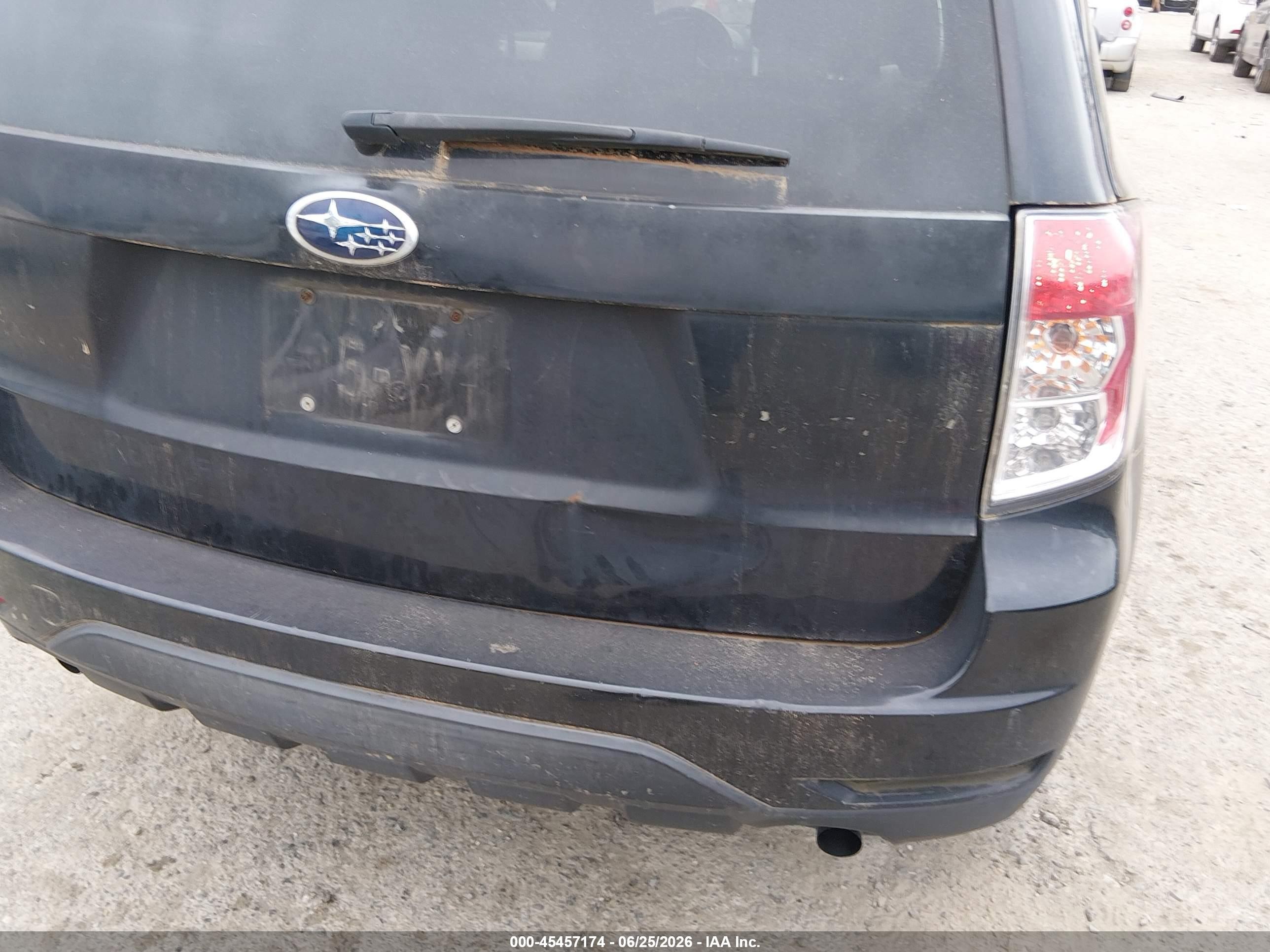 2009 Subaru Forester 2.5x Черный vin: JF2SH61679H767836