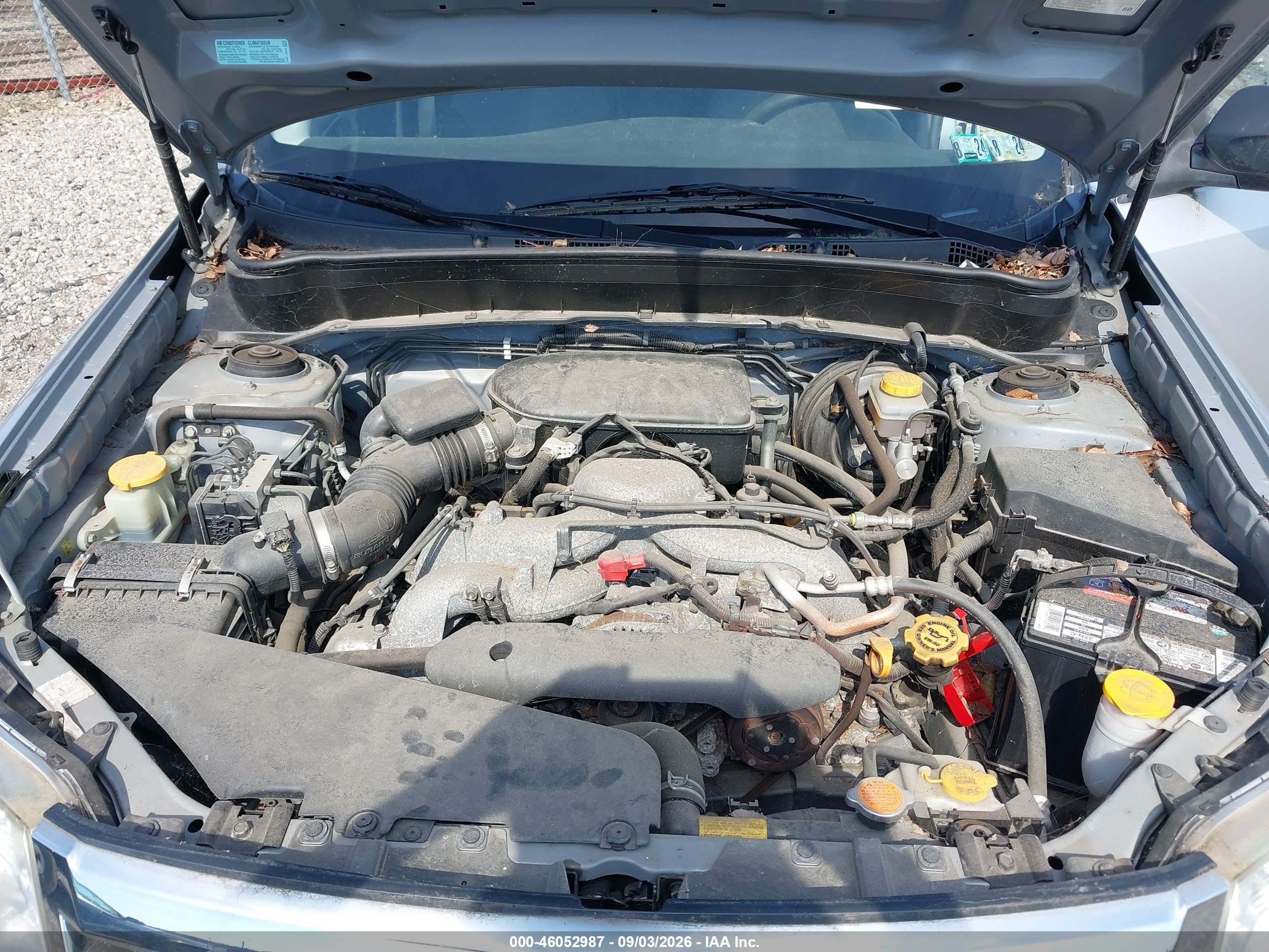 2009 Subaru Forester 2.5x Silver vin: JF2SH61689H720010